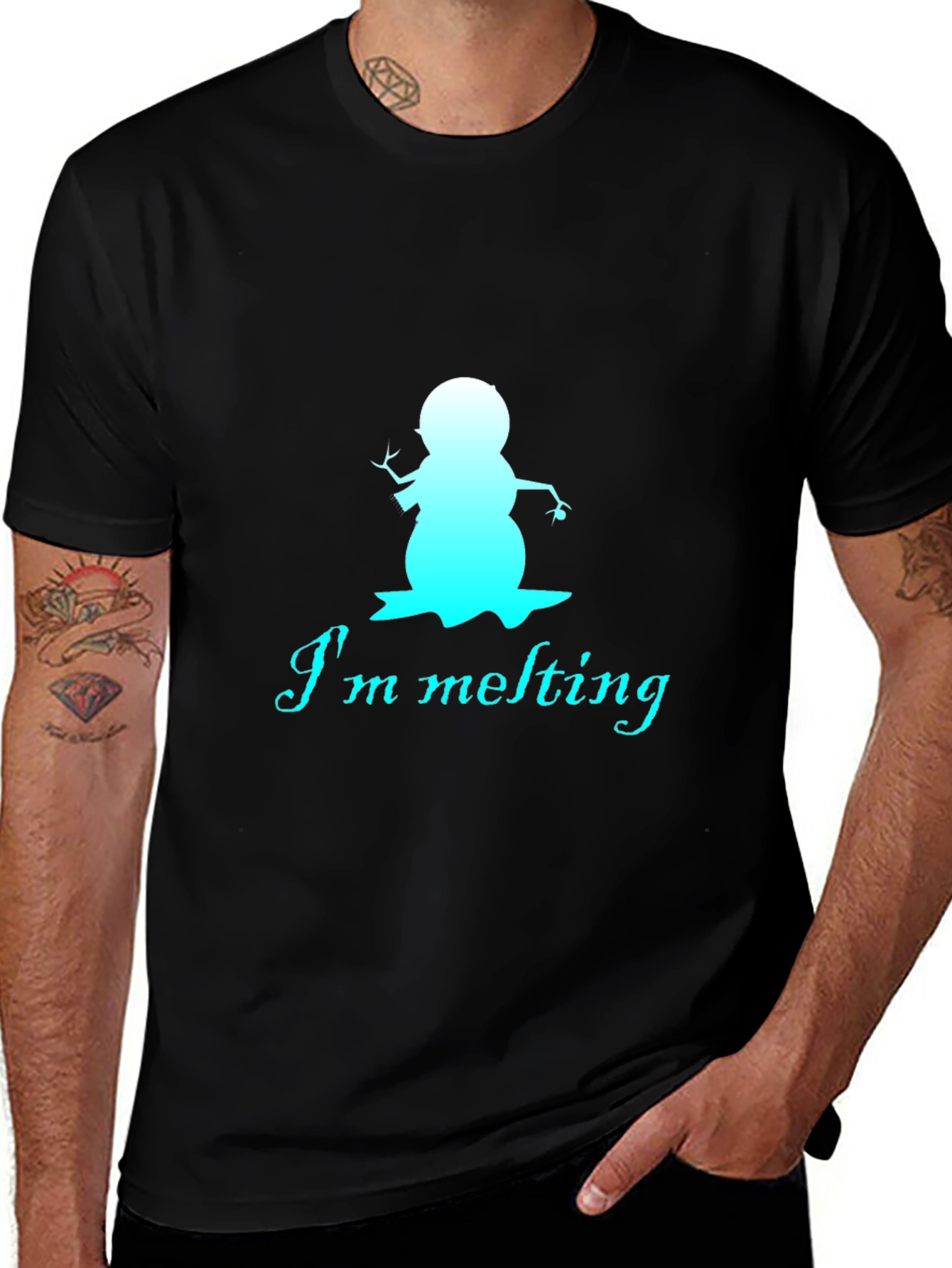 Variant 3 of I'm Melting Snowman Graphic T-Shirt