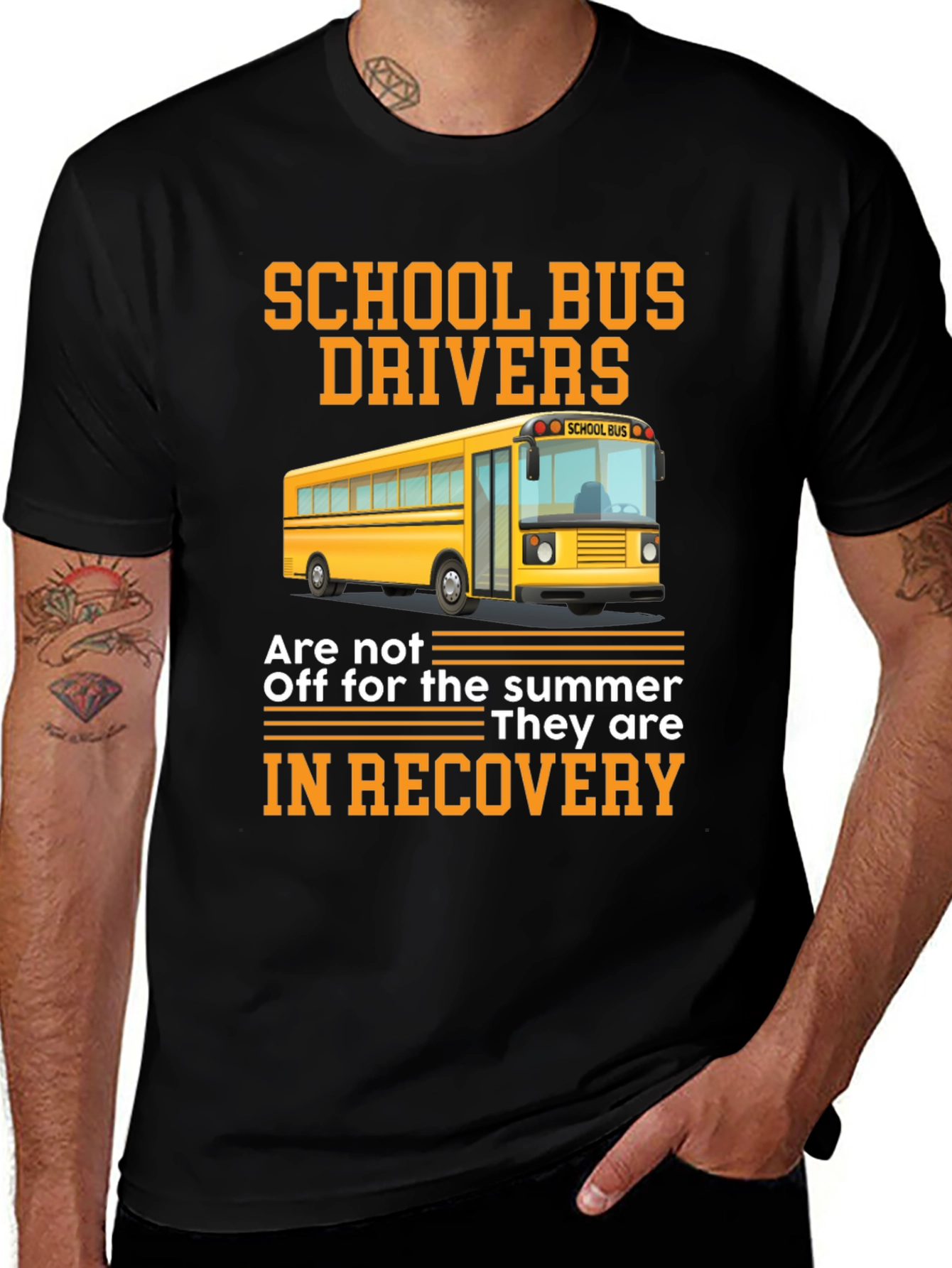 School Bus Driver T-Shirt - In Recovery Funny Tee
