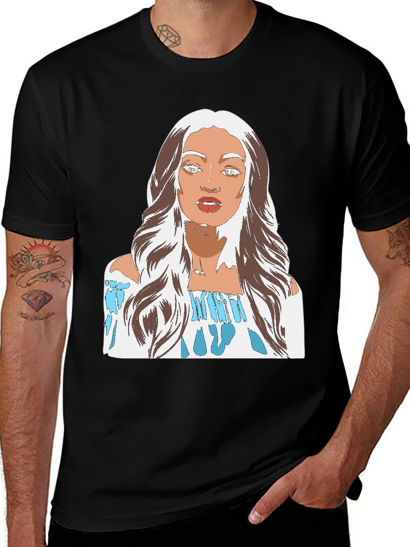 Variant 23 of Woman Portrait Graphic Tee - Stylish Casual Wear
