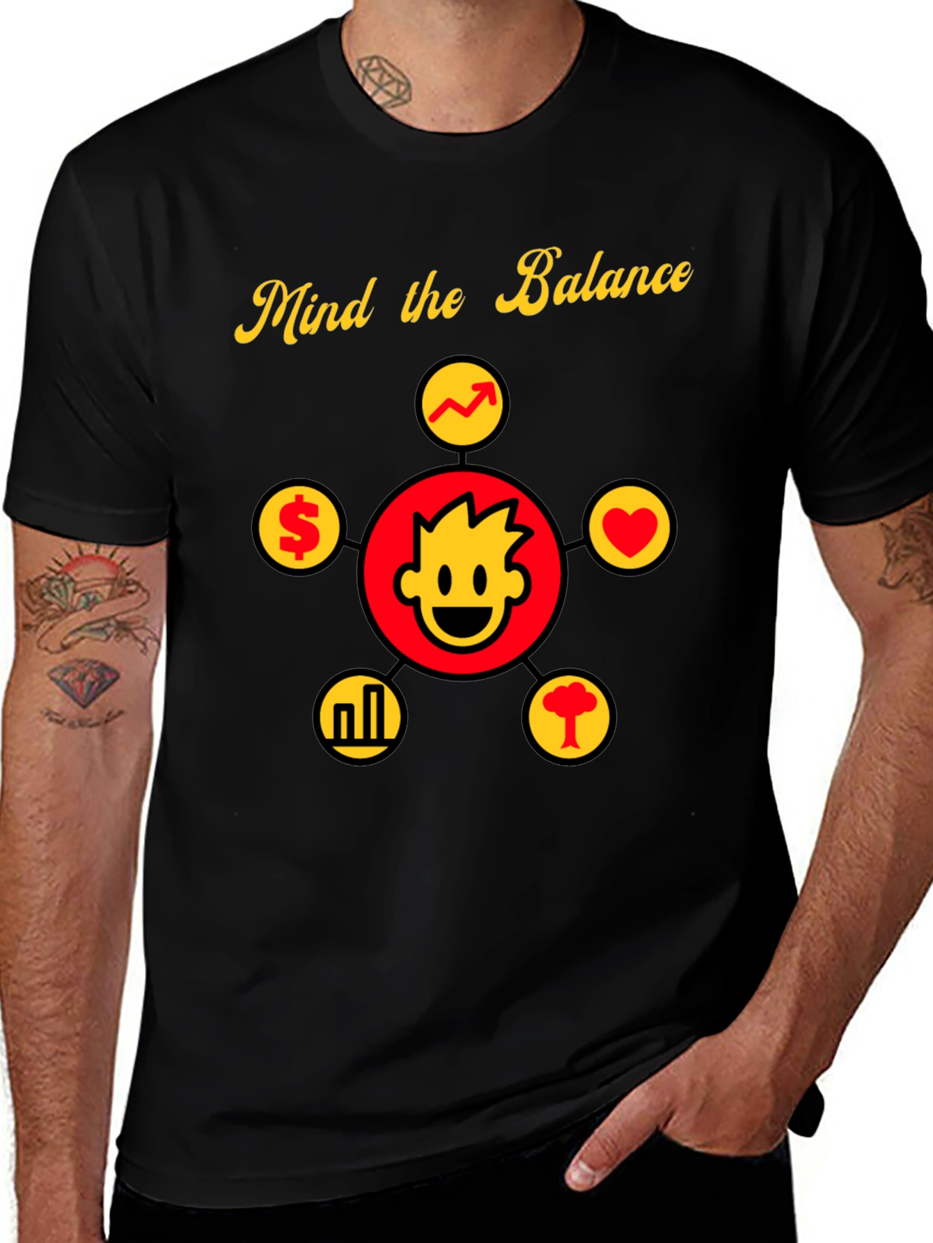 Variant 4 of Mind the Balance Graphic T-Shirt