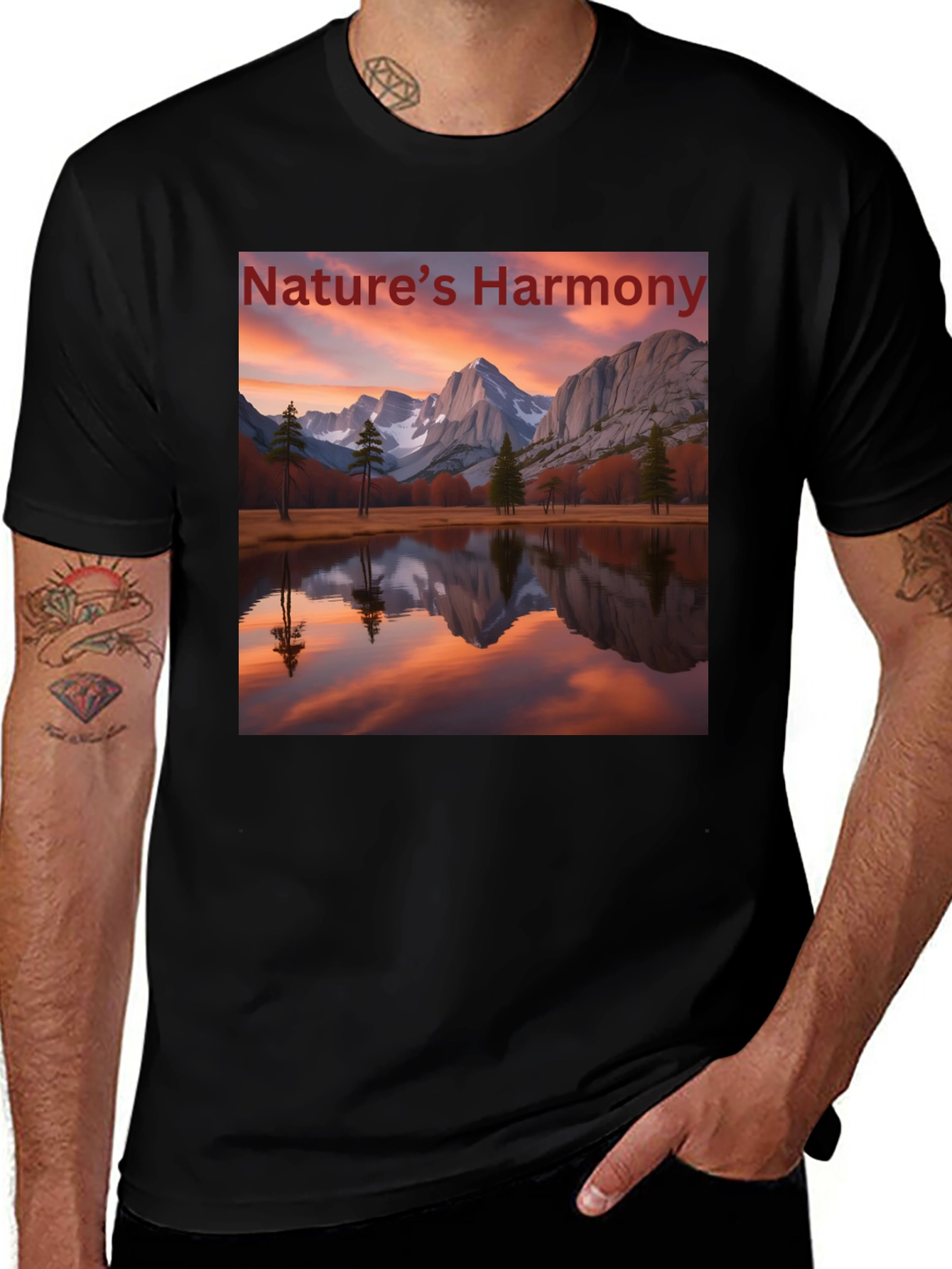 Nature's Harmony Graphic Tee - Stylish Comfort