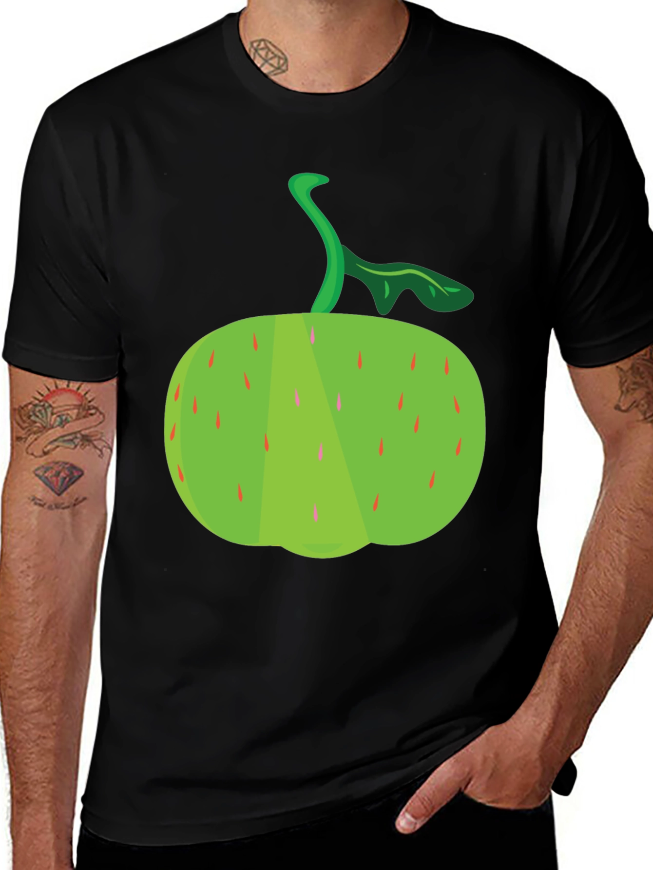 Variant 27 of Green Apple Graphic Tee - Unisex Crew Neck