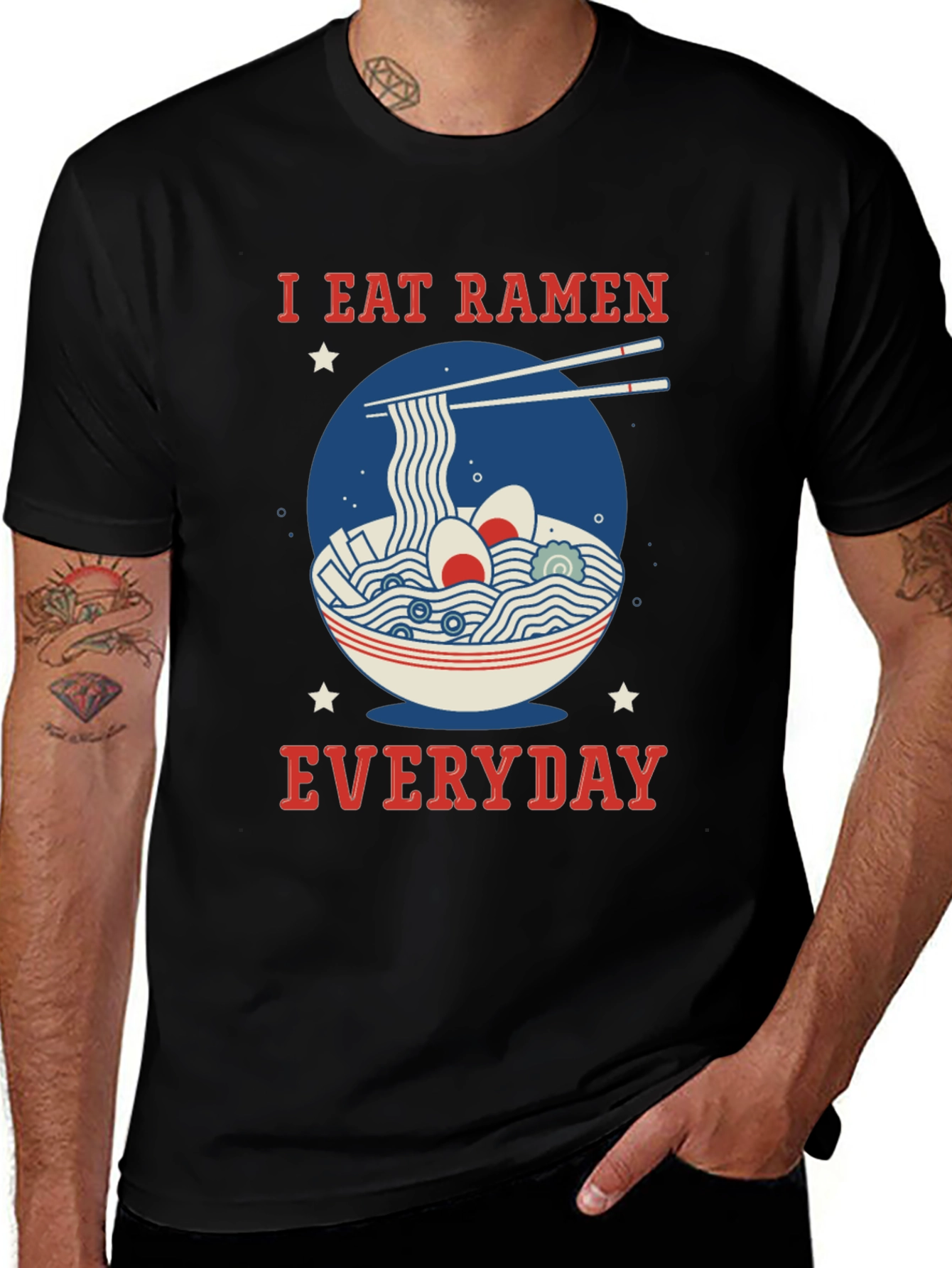 I Eat Ramen Everyday Graphic T-Shirt
