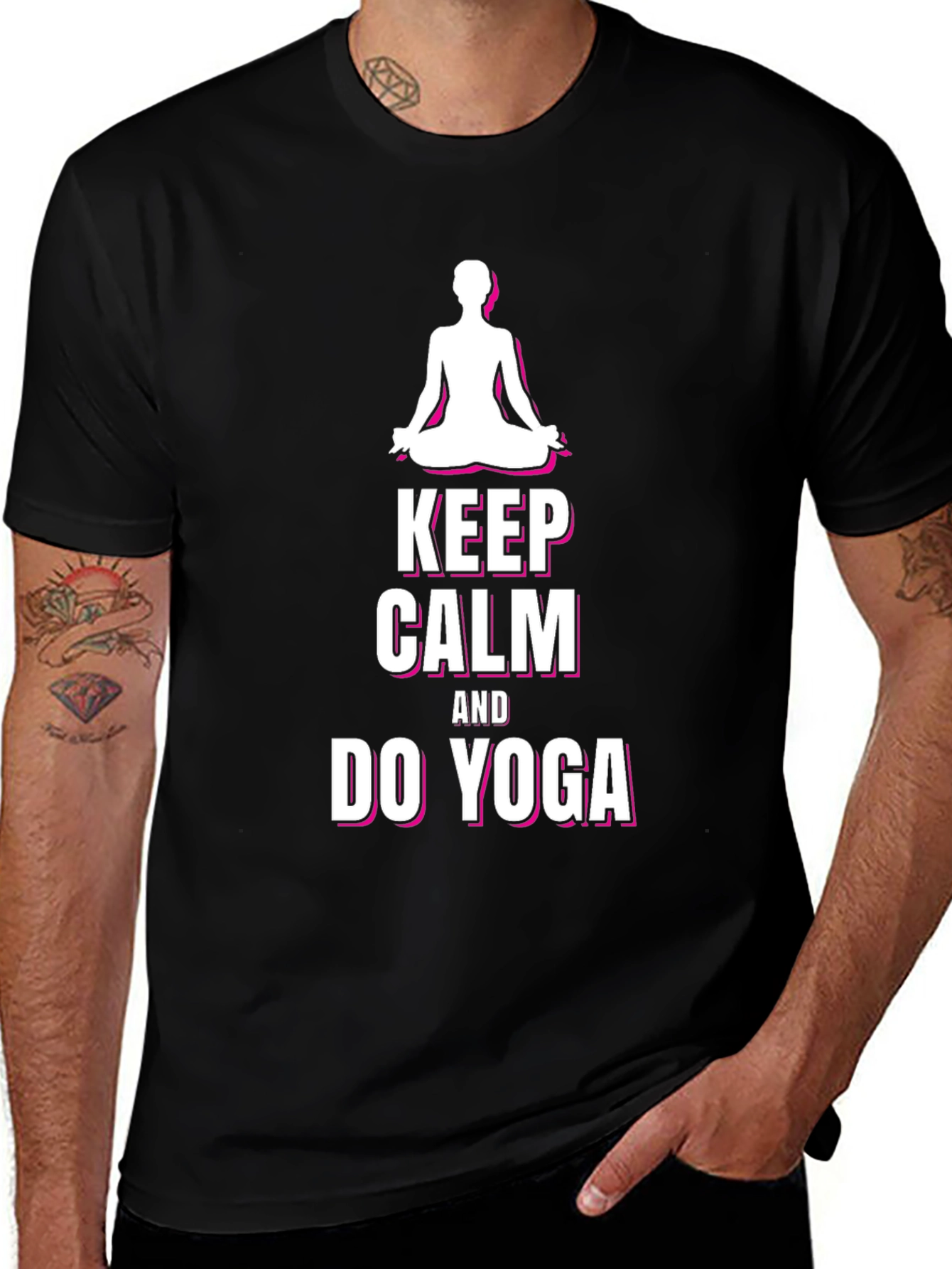 Variant 7 of Keep Calm and Do Yoga Graphic Tee
