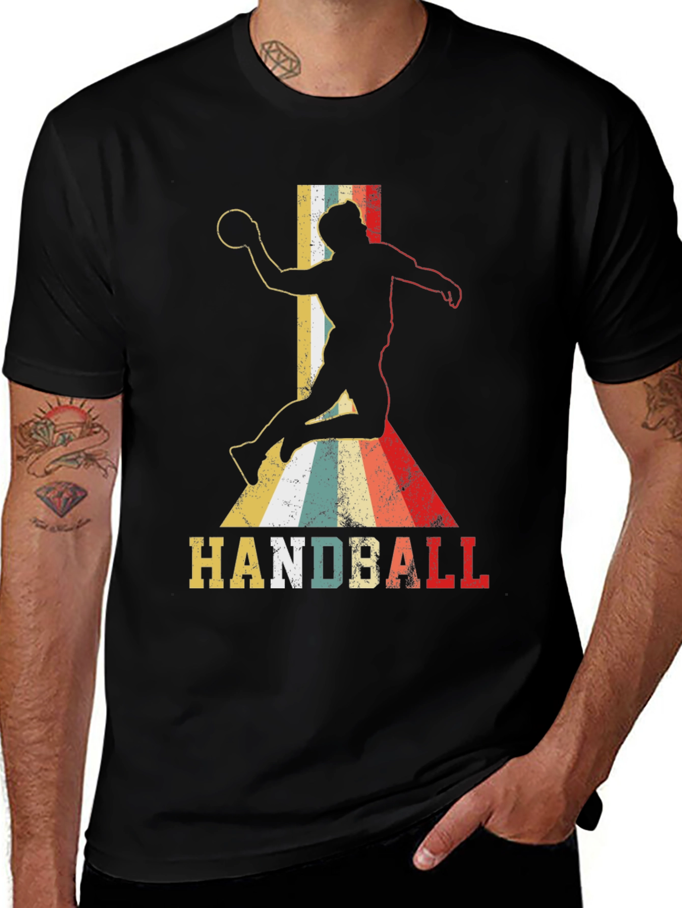 Variant 21 of Vintage Handball Player T-Shirt