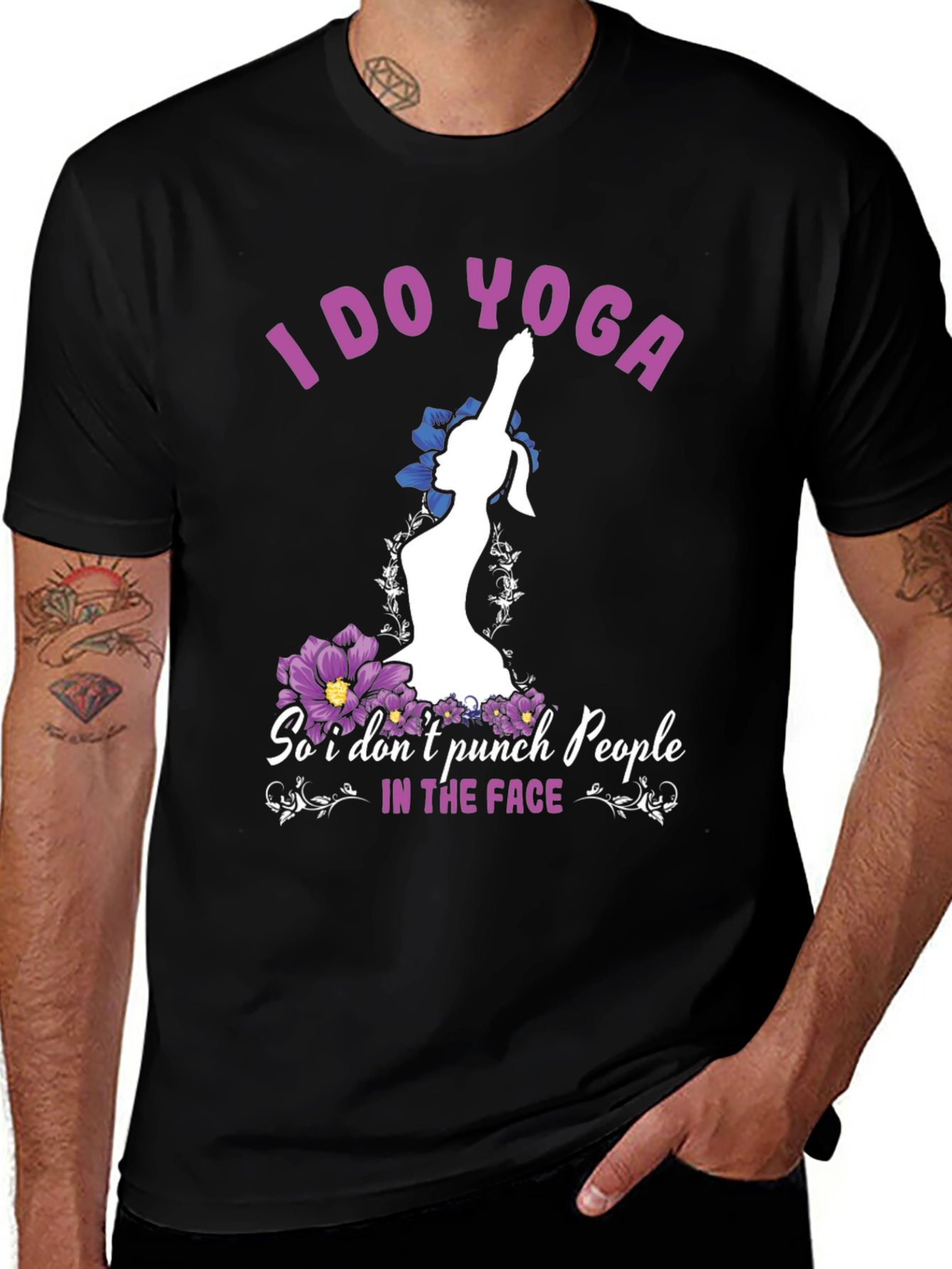 Variant 15 of I Do Yoga Funny Graphic T-Shirt