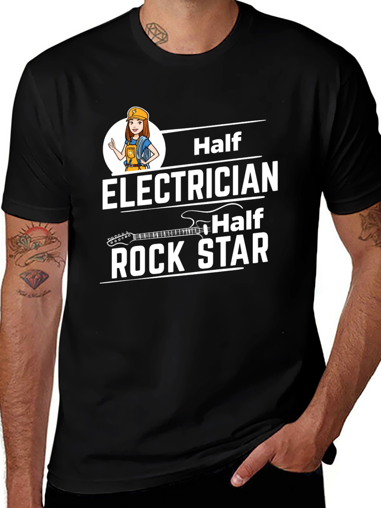 Variant 25 of Half Electrician Half Rock Star T-Shirt
