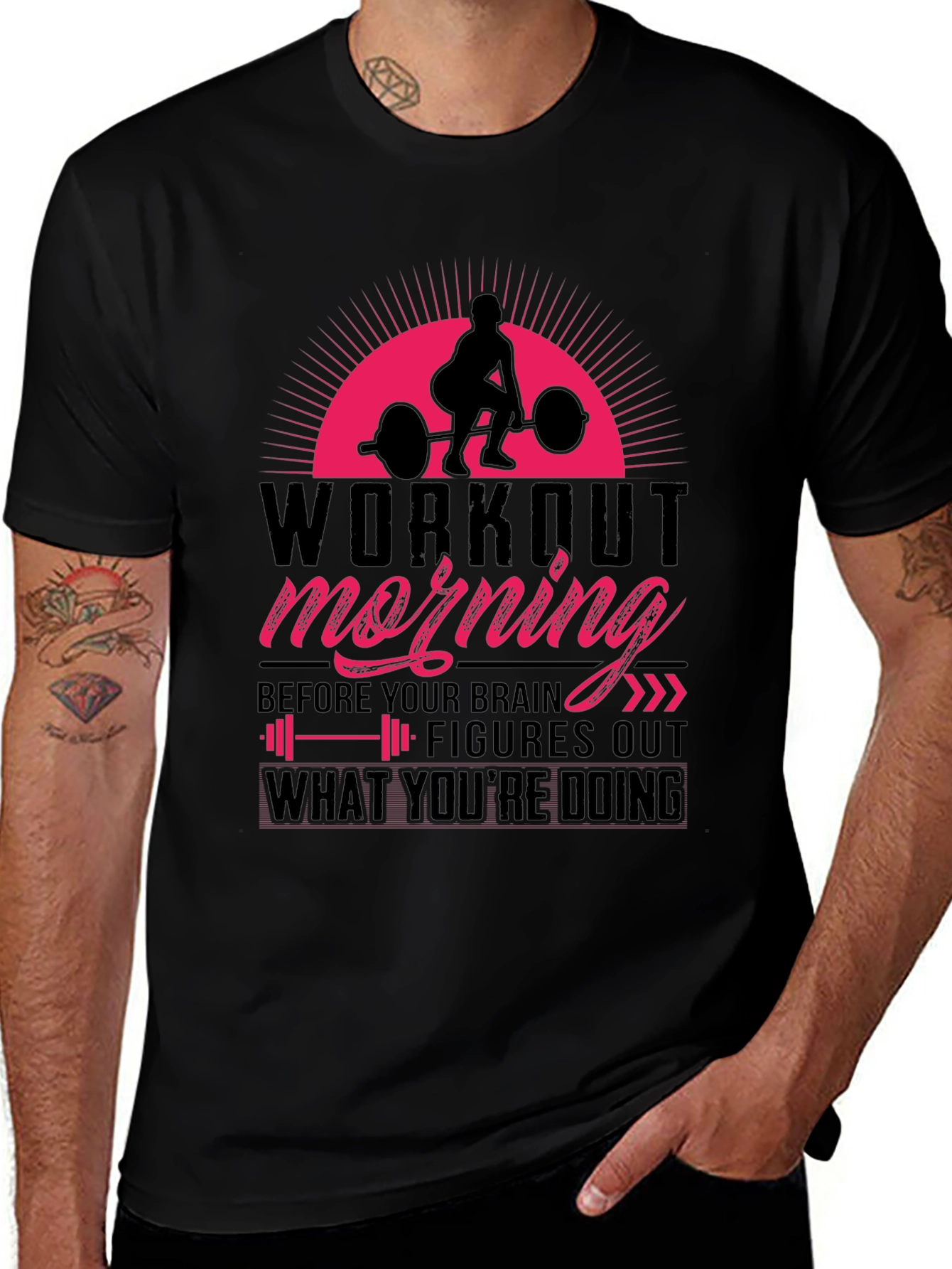 Variant 2 of Workout Morning Graphic Tee