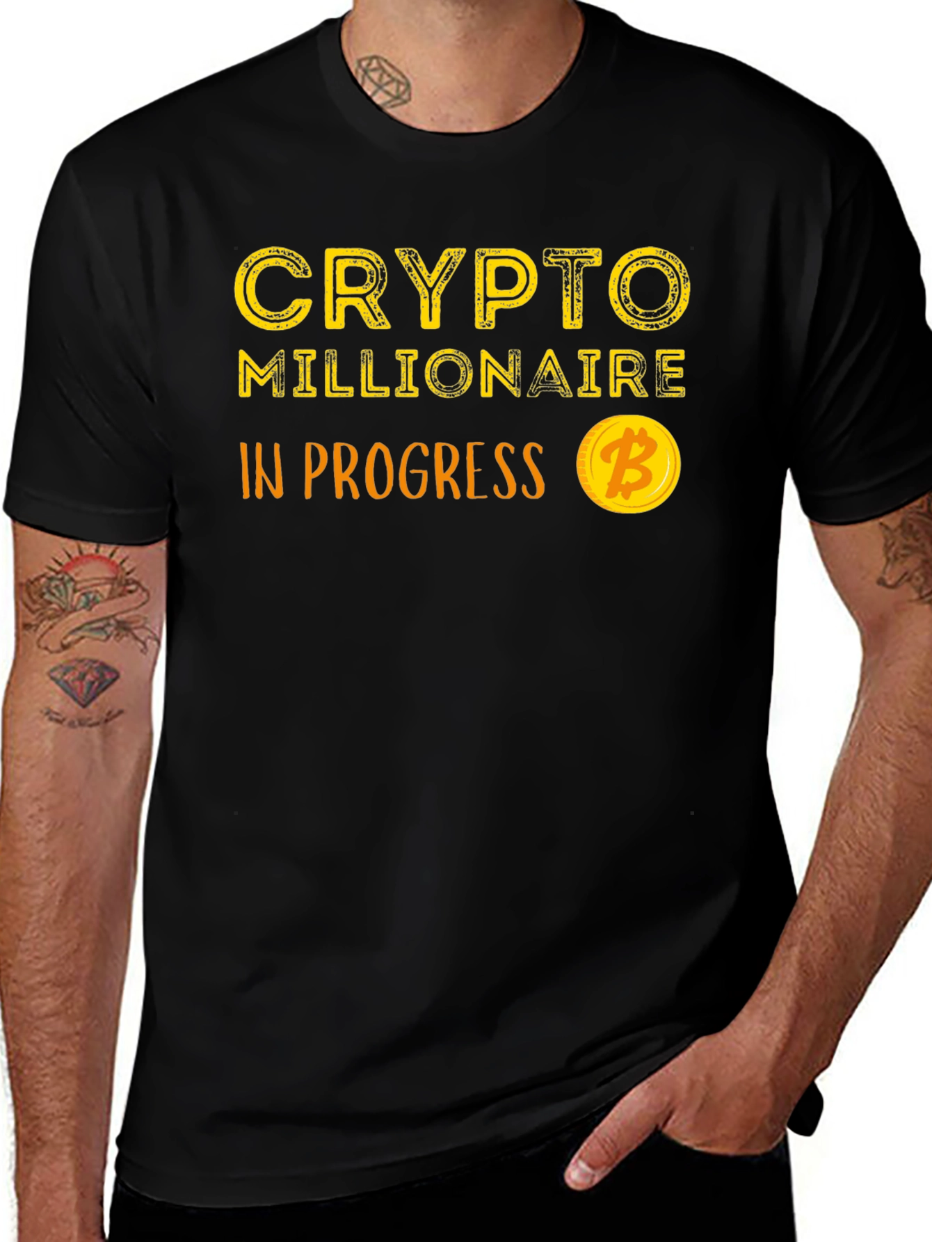 Variant 17 of Crypto Millionaire in Progress T-Shirt