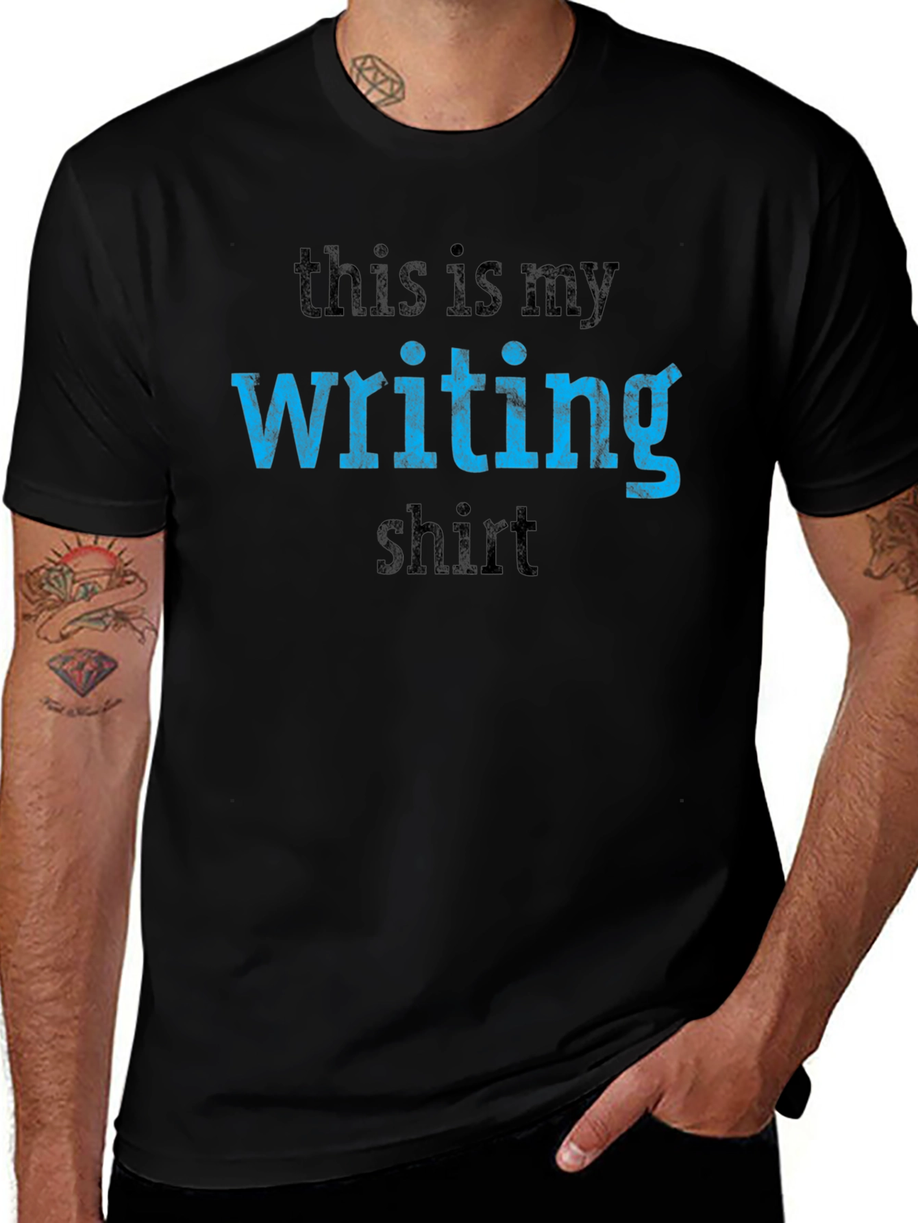 Variant 17 of This is My Writing Shirt - Novelist Tee