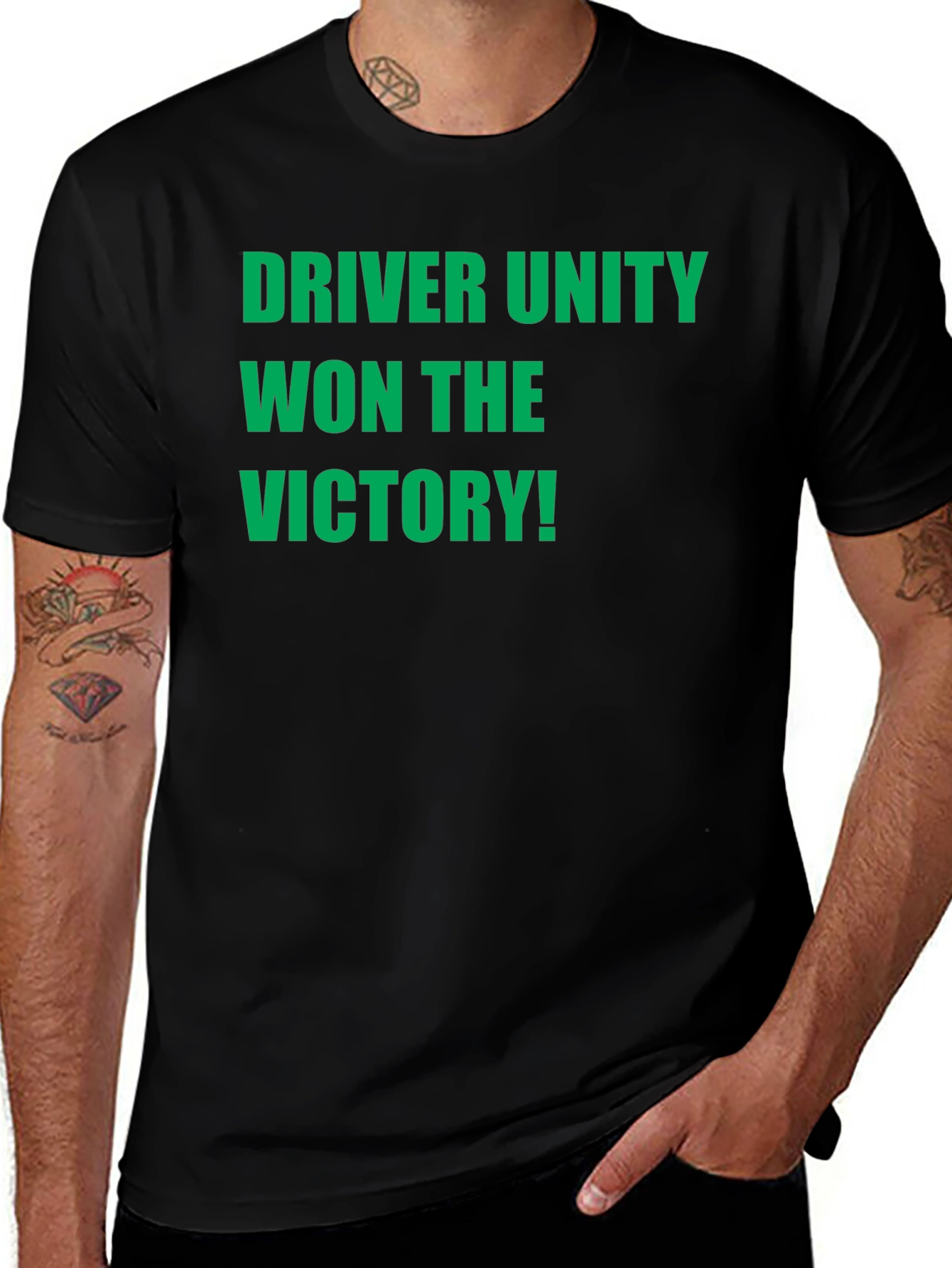Variant 25 of Driver Unity Victory T-Shirt - Green Print