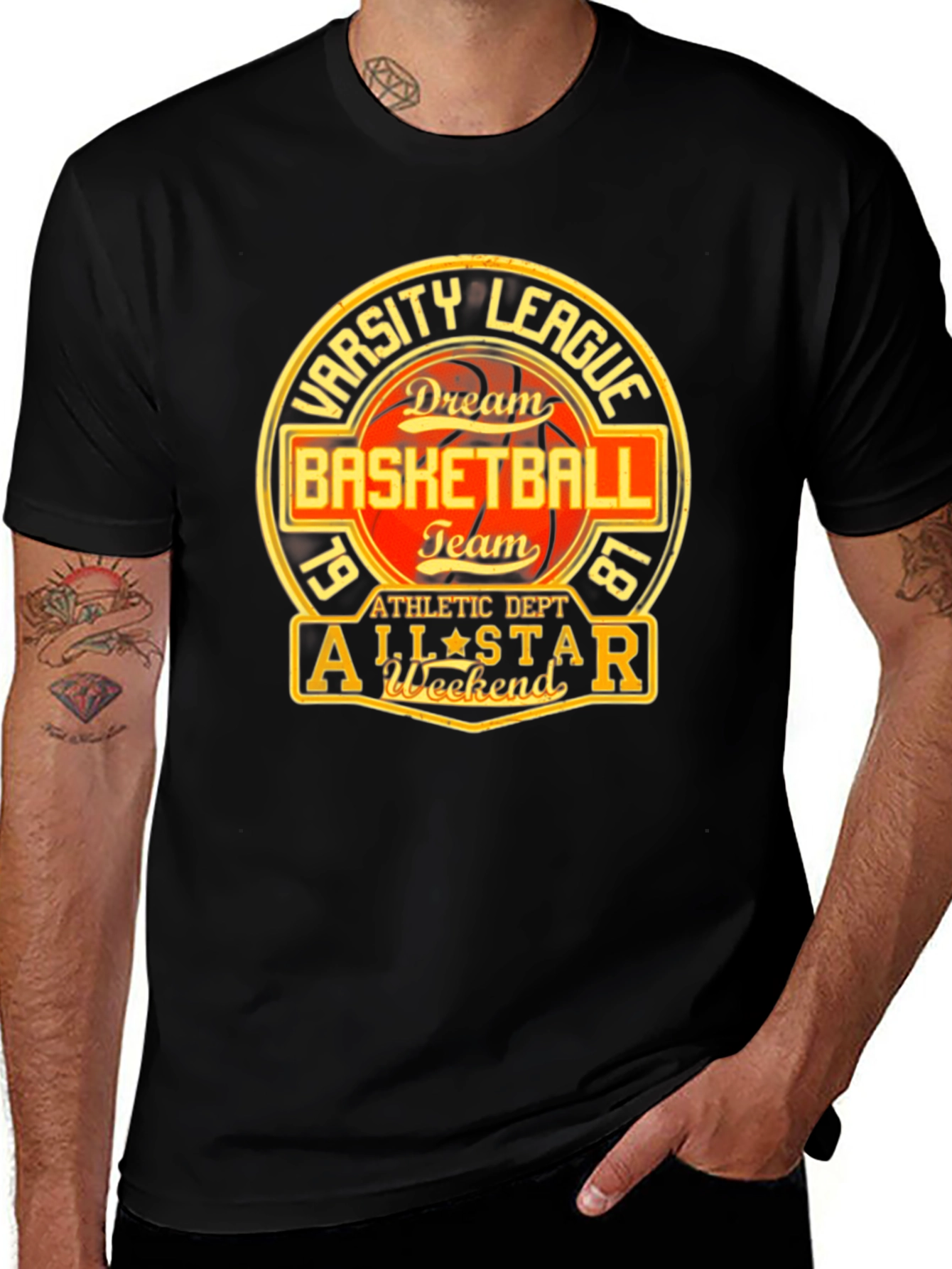 Variant 30 of Varsity League Basketball T-Shirt