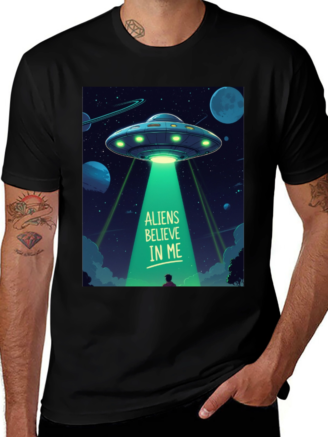 Variant 10 of Aliens Believe In Me Graphic T-Shirt