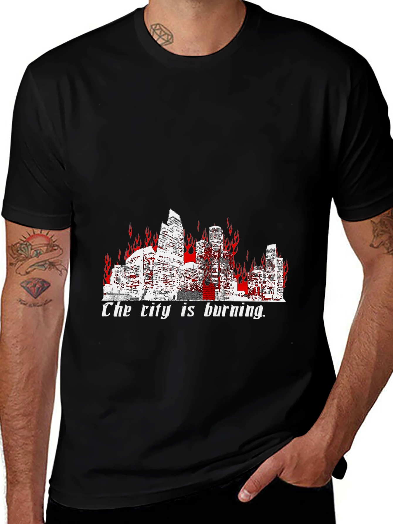 Variant 29 of The City is Burning Graphic T-Shirt