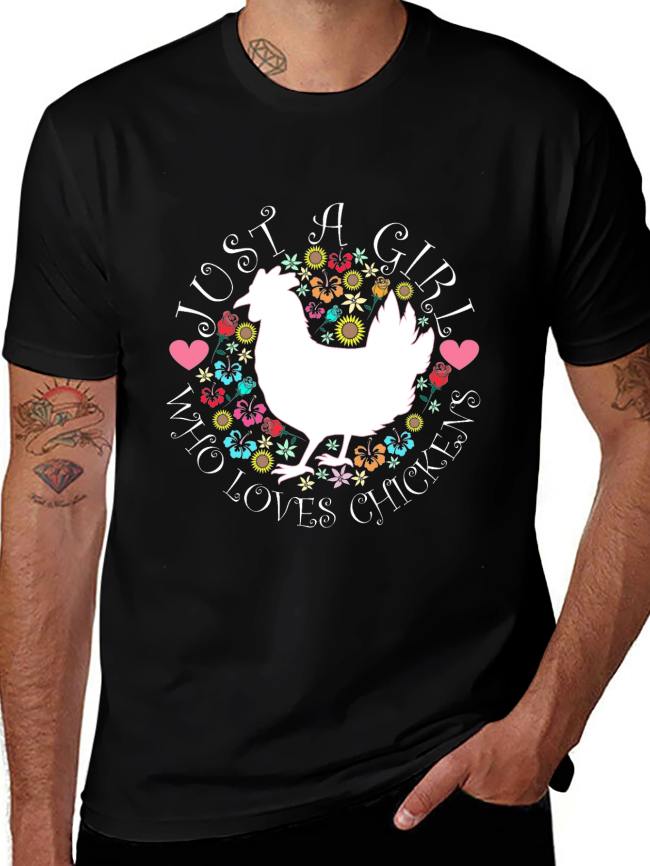 Variant 29 of Just A Girl Who Loves Chickens T-Shirt