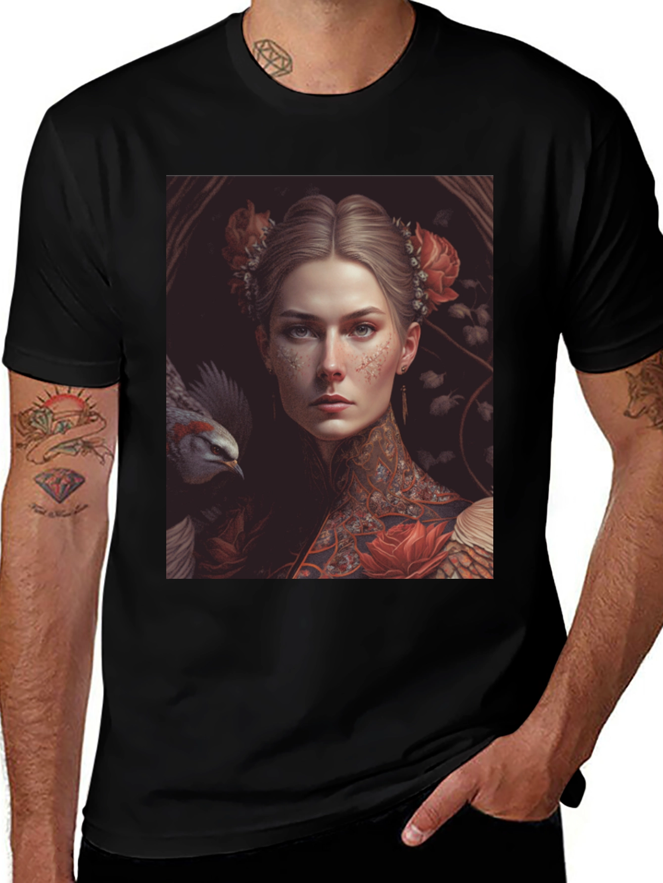 Variant 25 of Floral Renaissance T-Shirt