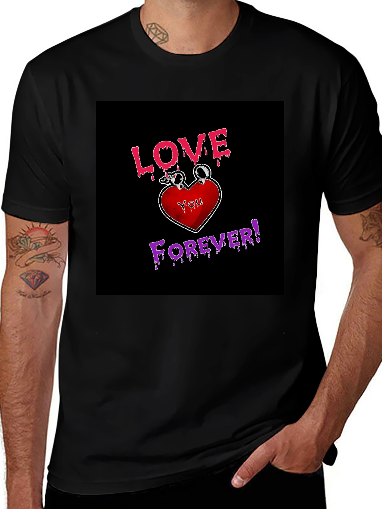 Variant 18 of Love You Forever Graphic Tee - Black