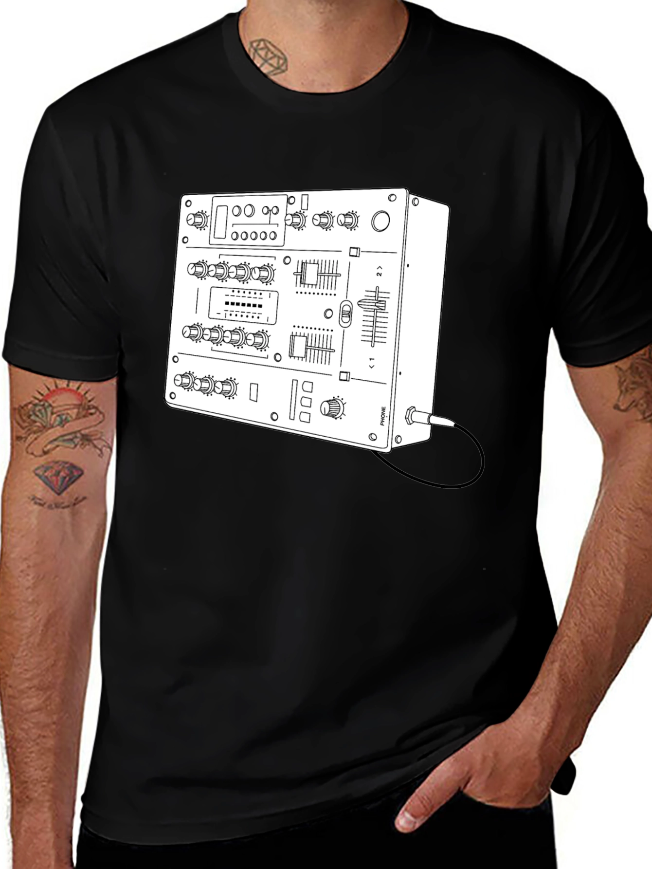DJ Mixer Graphic T-Shirt - Musician Apparel