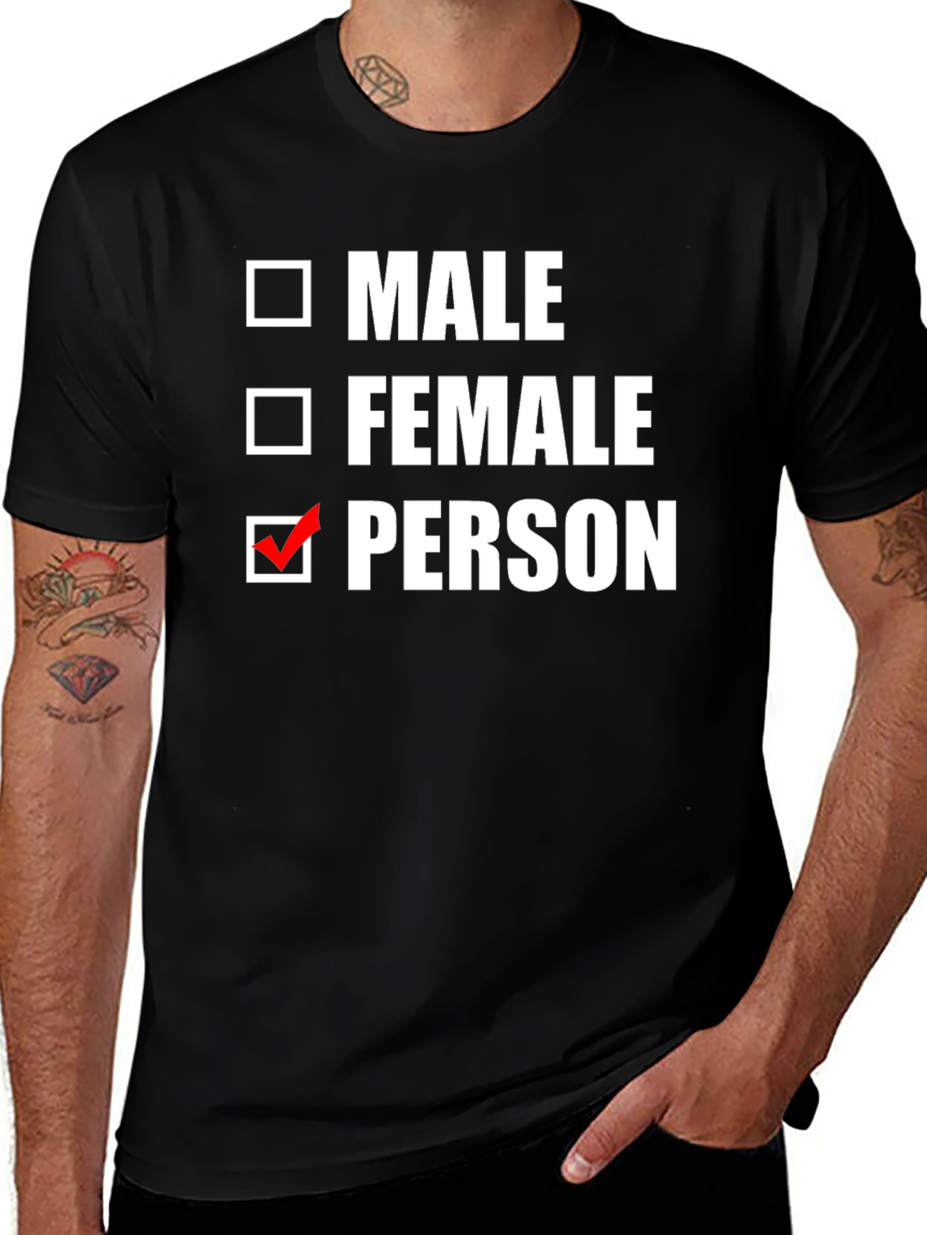 Black Person T-Shirt Gender Neutral main image
