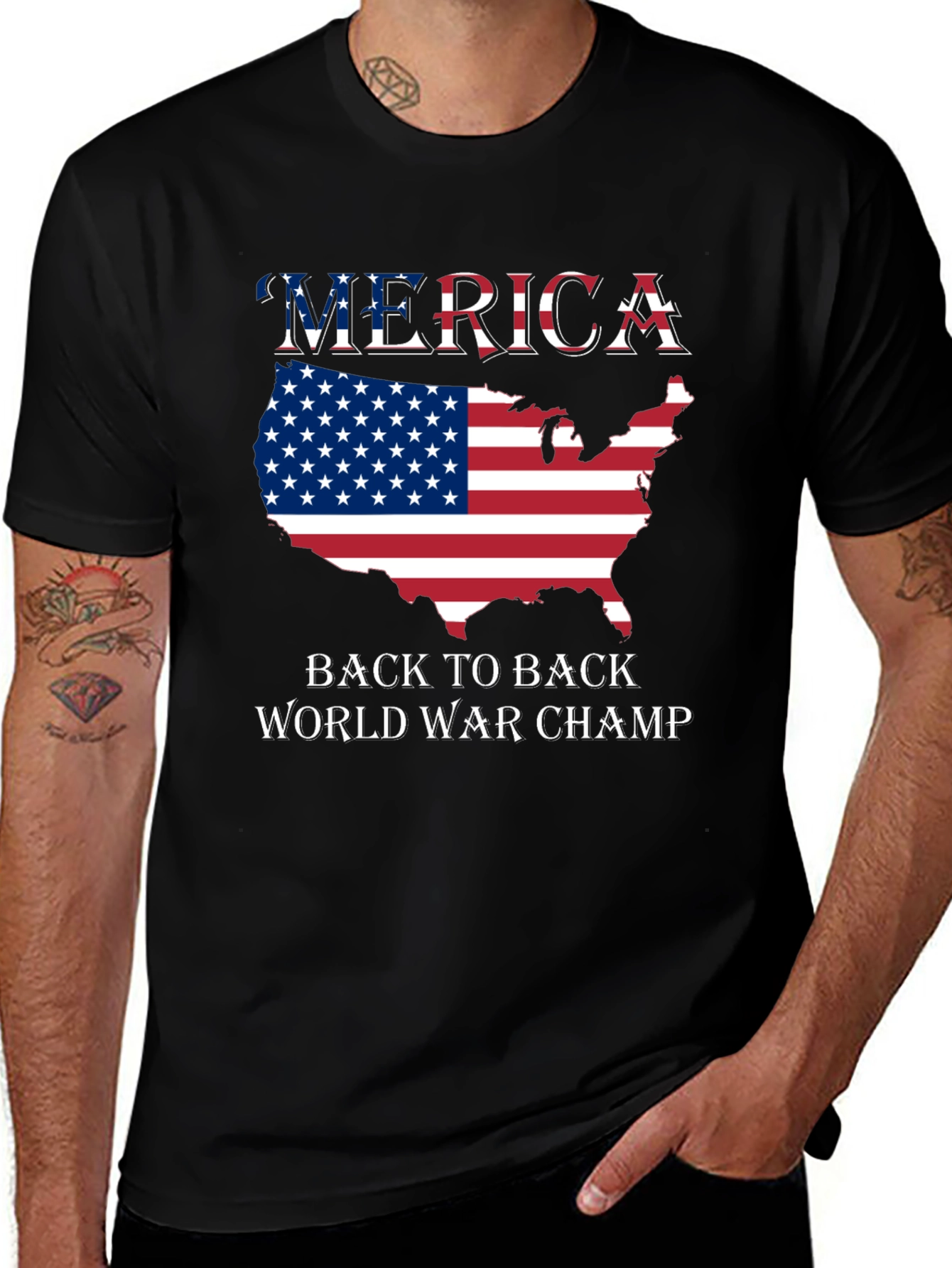 Merica Back to Back World War Champ T-Shirt