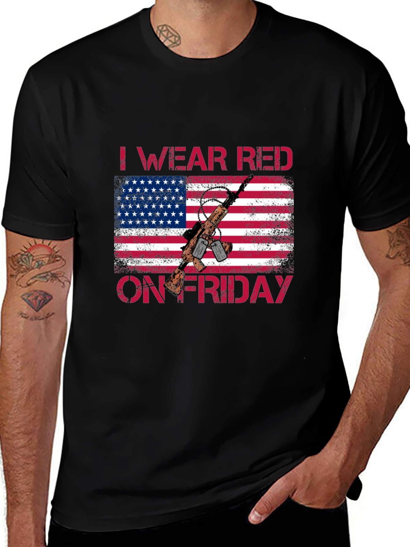I Wear Red On Friday Patriotic T-Shirt
