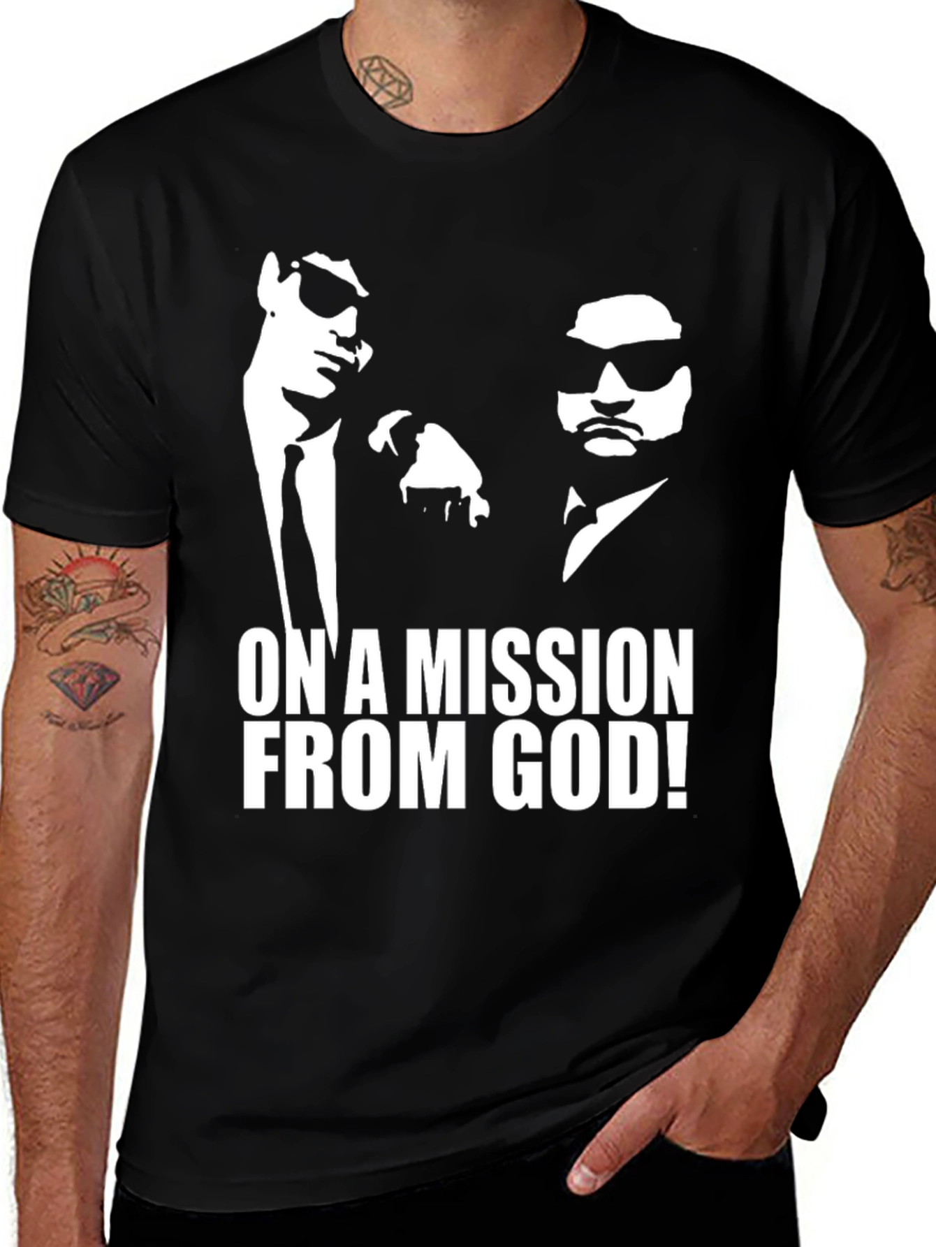 Blues Brothers "Mission from God" Black T-Shirt