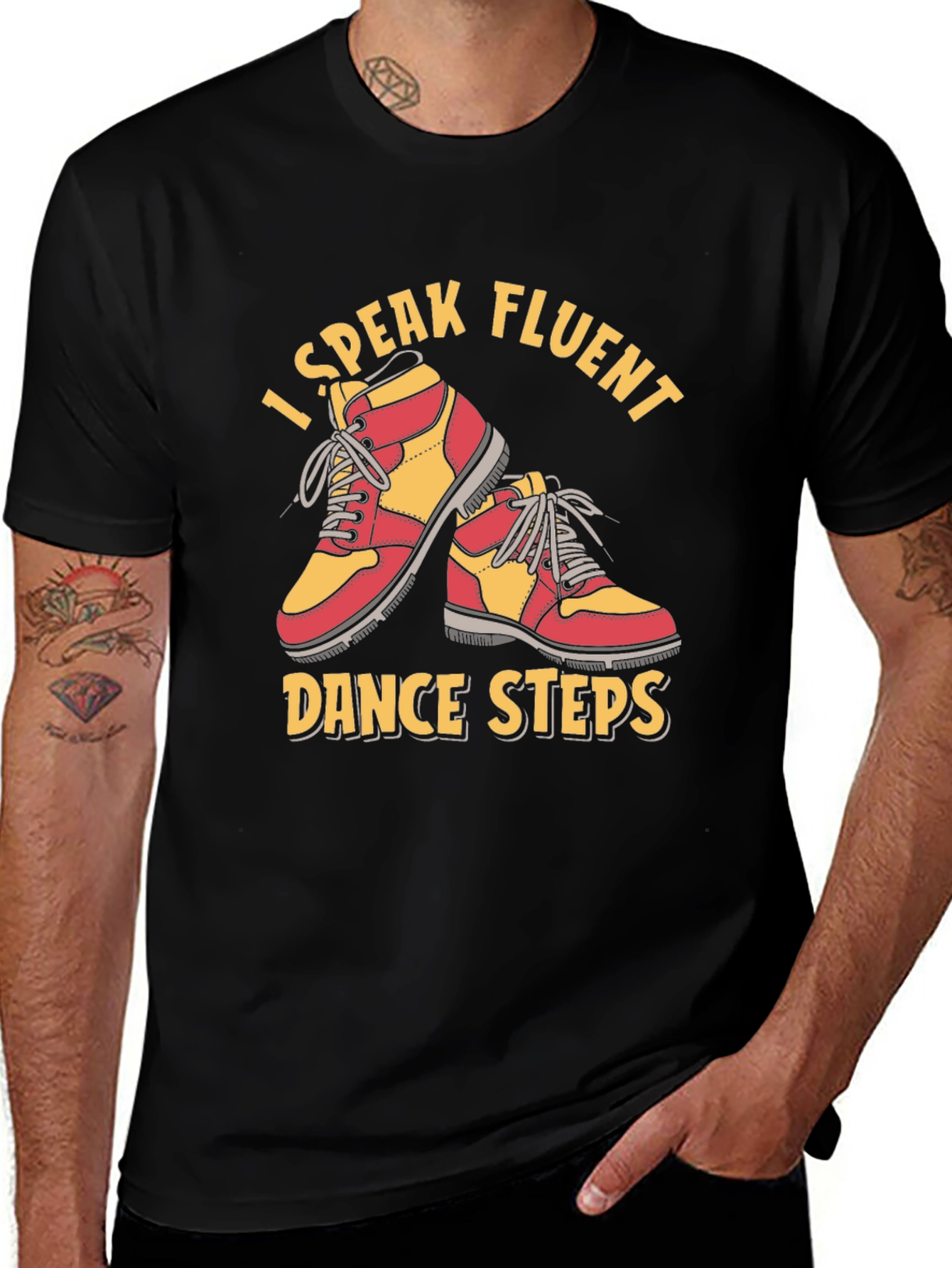 Variant 6 of I Speak Fluent Dance Steps Graphic Tee