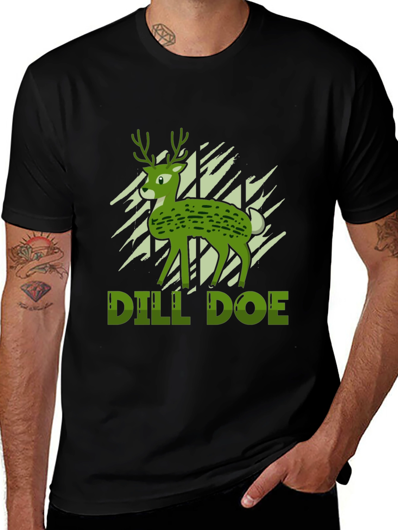Variant 13 of Dill Doe Graphic T-Shirt - Unique Funny Deer Tee