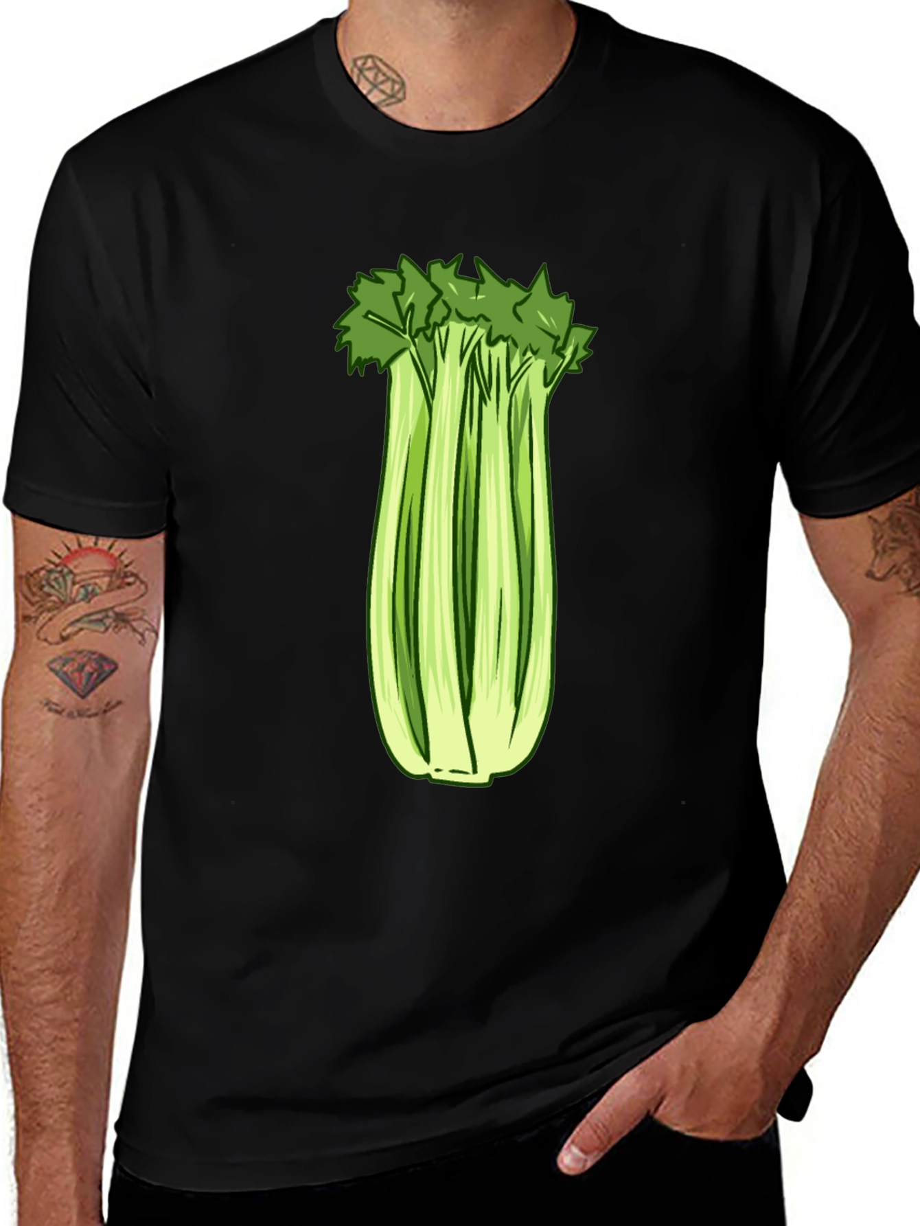 Variant 12 of Celery Graphic Tee - Fresh & Fun Design