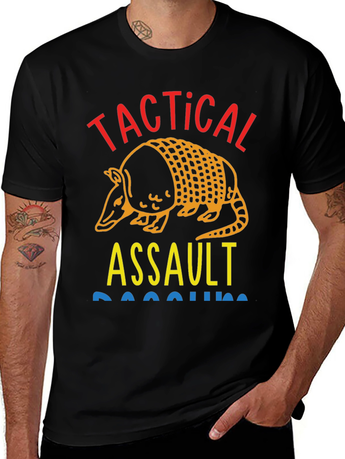 Variant 26 of Tactical Assault Armadillo Novelty Graphic T-Shirt