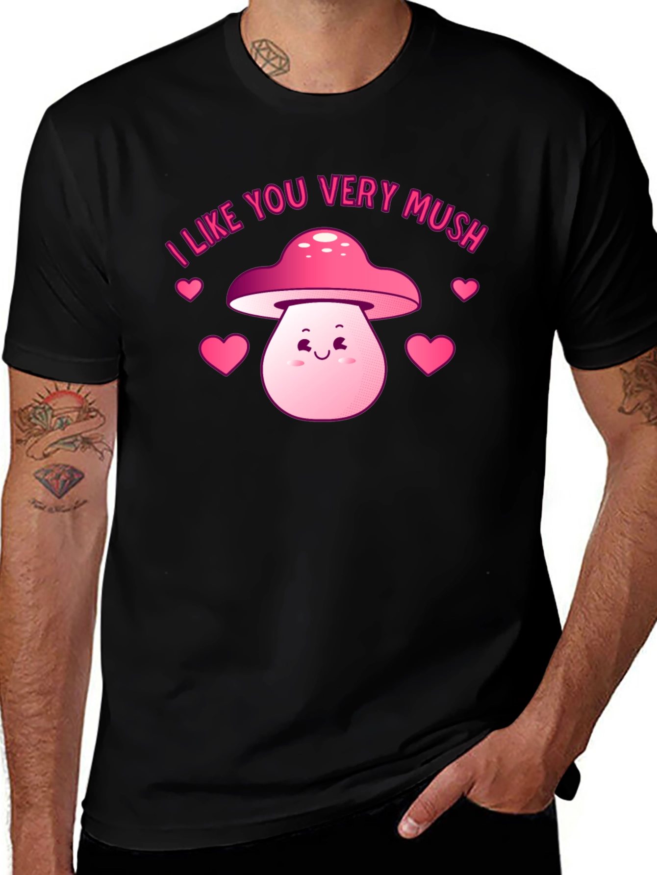 Variant 15 of Cute Mushroom Valentine's Day Graphic Tee