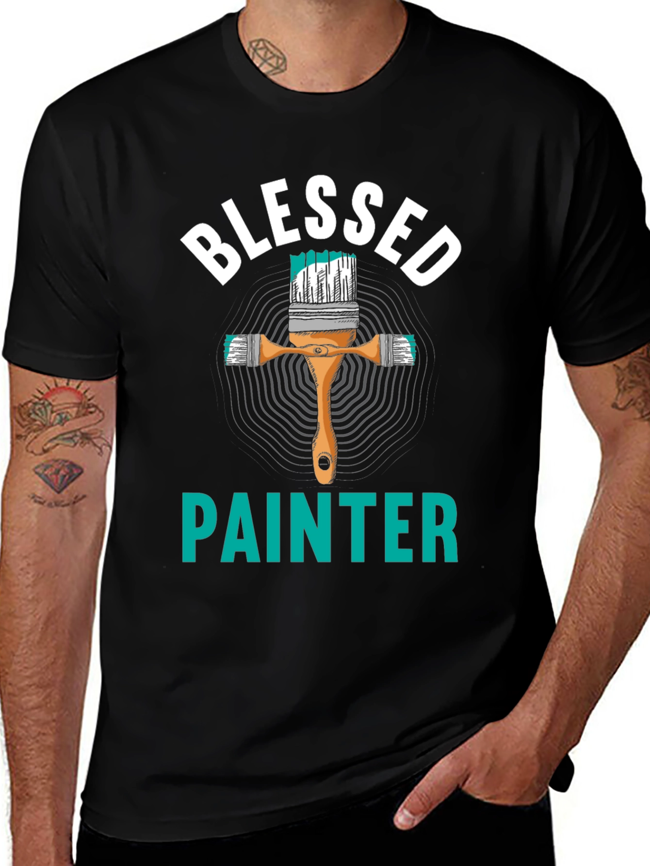 Variant 15 of Blessed Painter Graphic T-Shirt