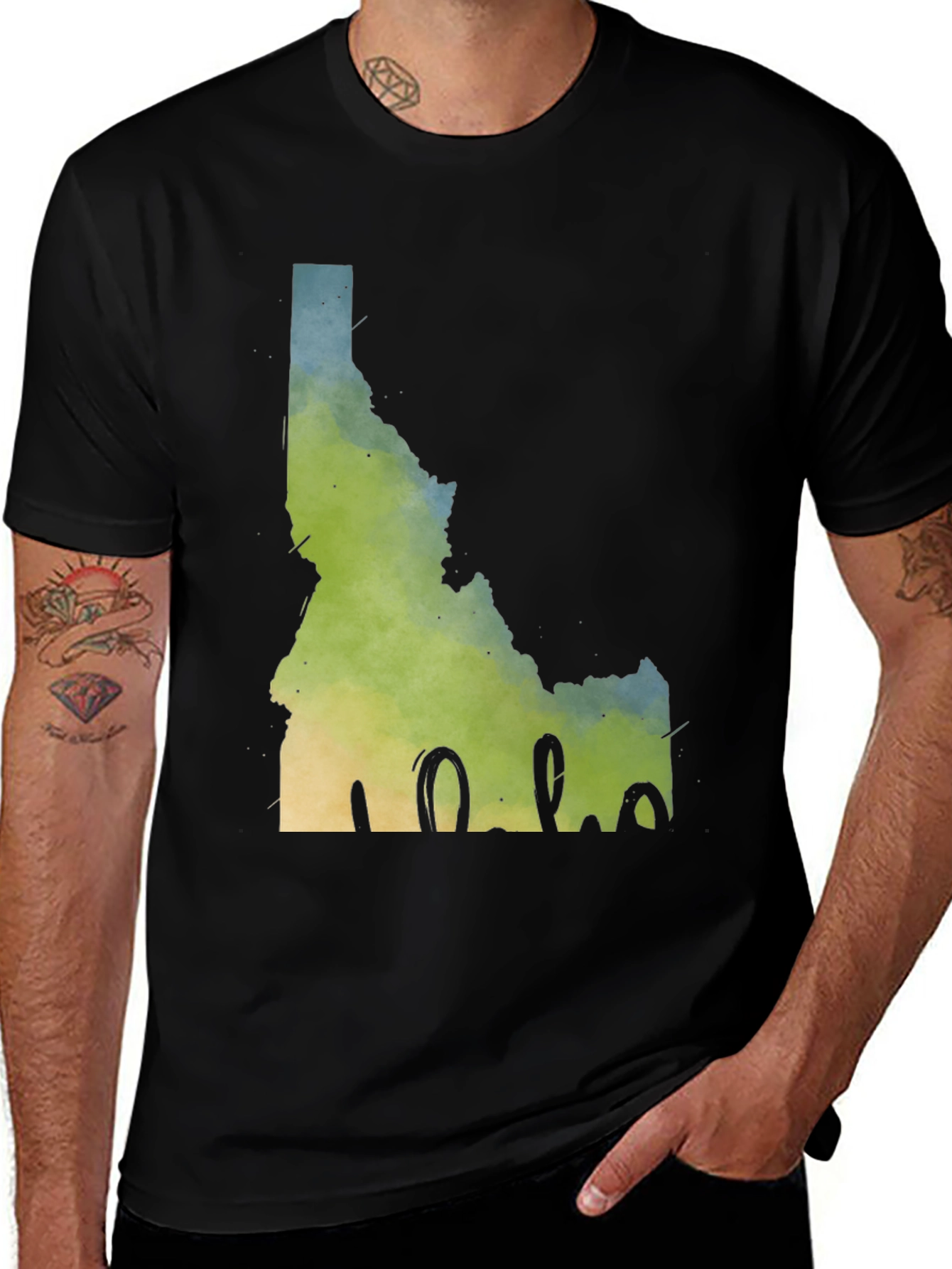 Idaho State Watercolor Graphic Tee - Unisex