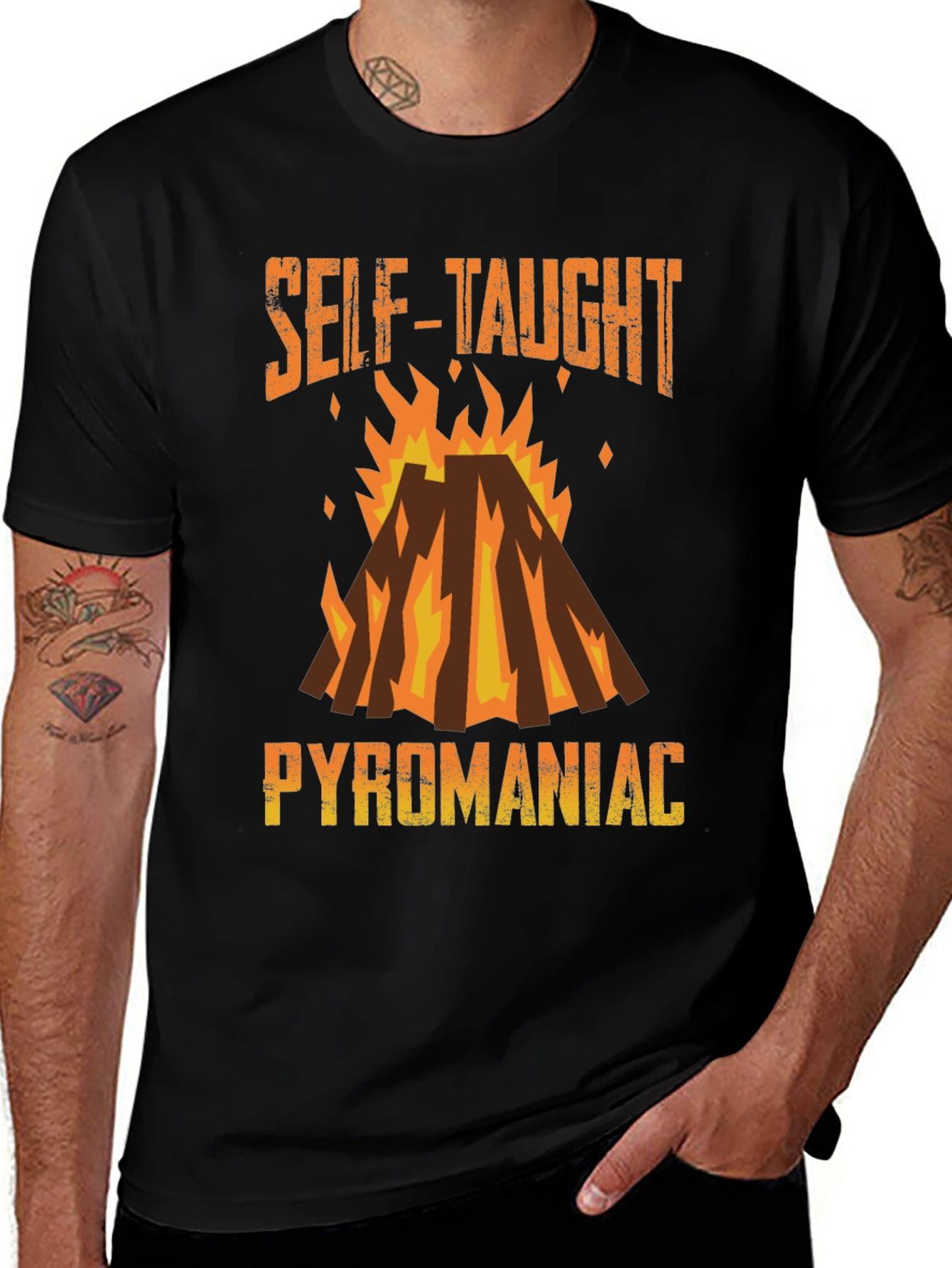 Variant 22 of Self-Taught Pyromaniac Graphic Tee