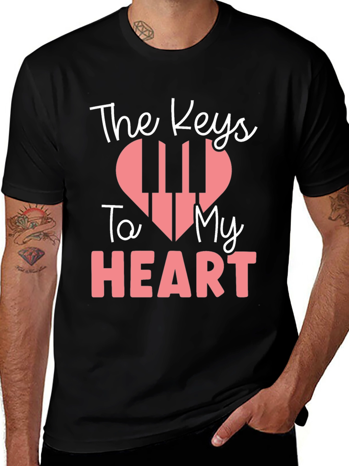 Variant 22 of Keys to My Heart Piano T-Shirt