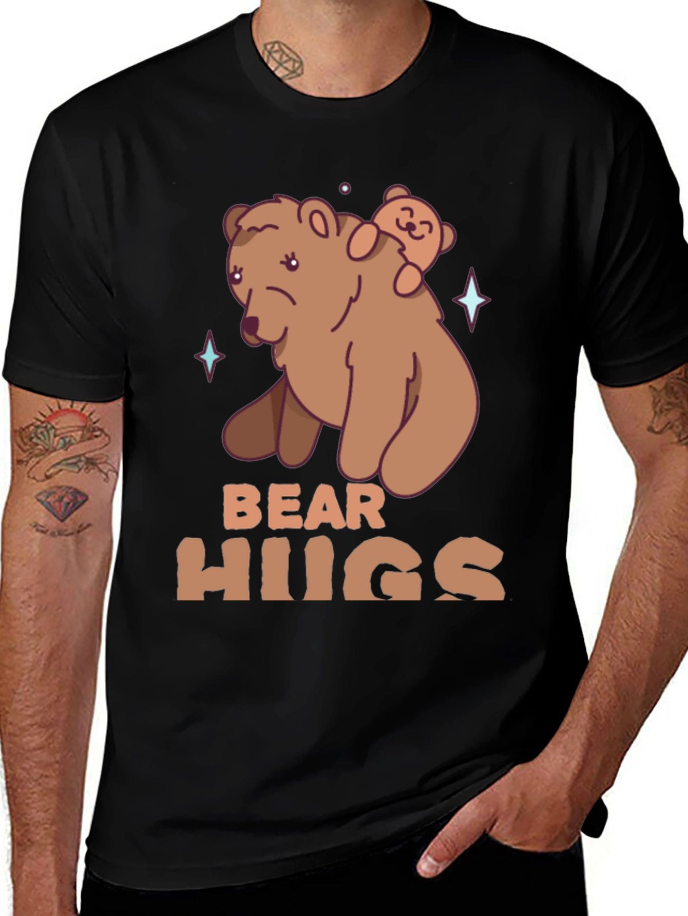 Variant 30 of Bear Hugs Graphic T-Shirt - Cute Animal Tee