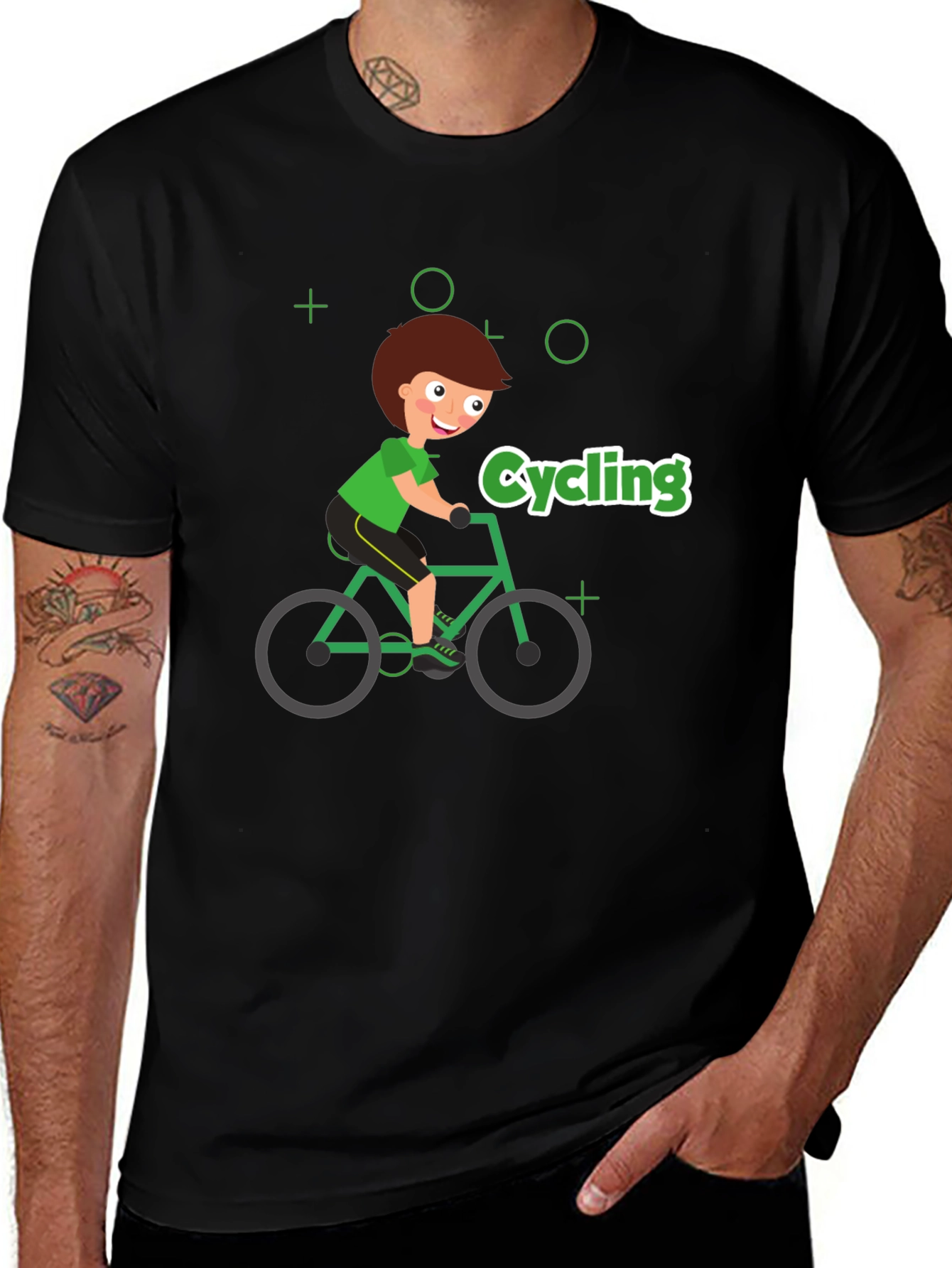 Variant 13 of Cycling Cartoon T-Shirt - Ride in Style!