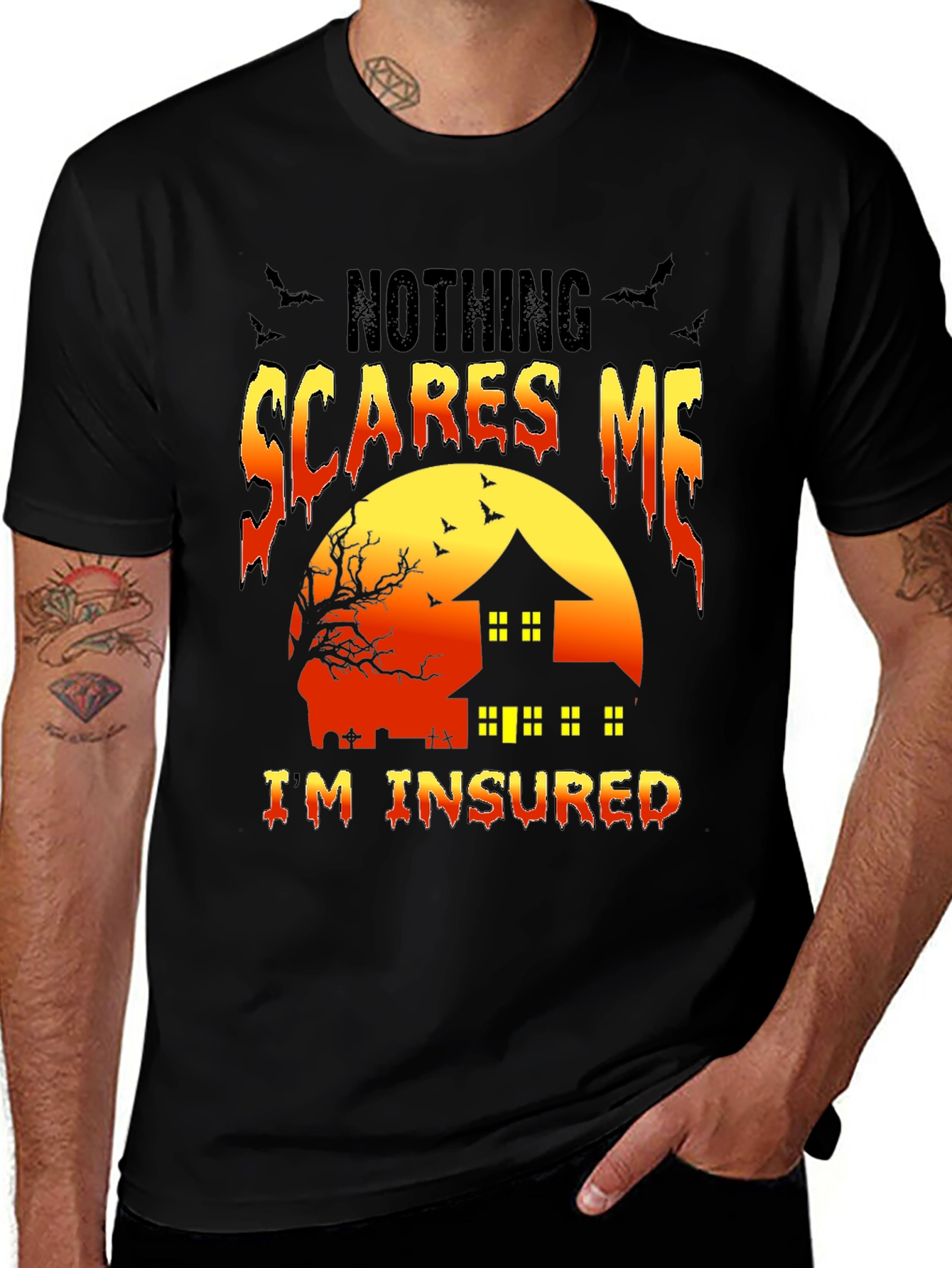 Variant 15 of Nothing Scares Me T-Shirt - Halloween Graphic Tee