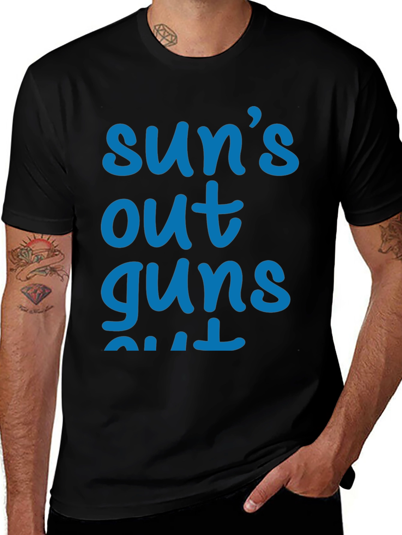 Variant 5 of Sun's Out Guns Out Graphic Tee