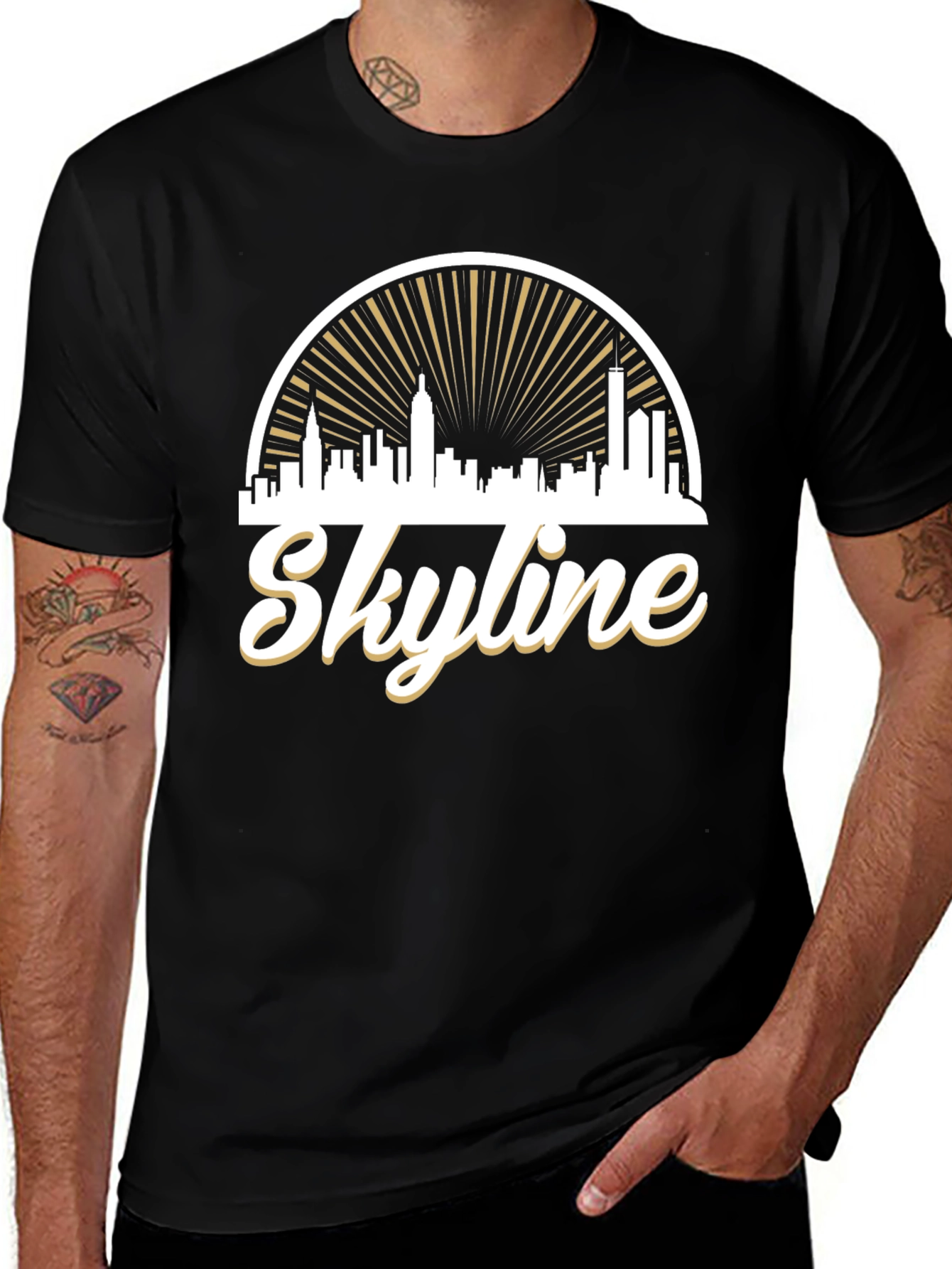 Variant 7 of Skyline Graphic Tee - Urban Style