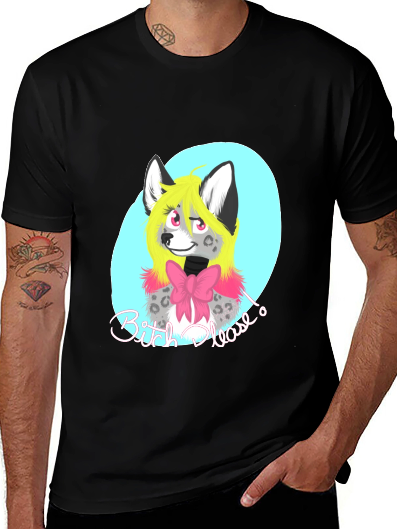 Variant 8 of Funny Furry T-Shirt - B*tch Please!