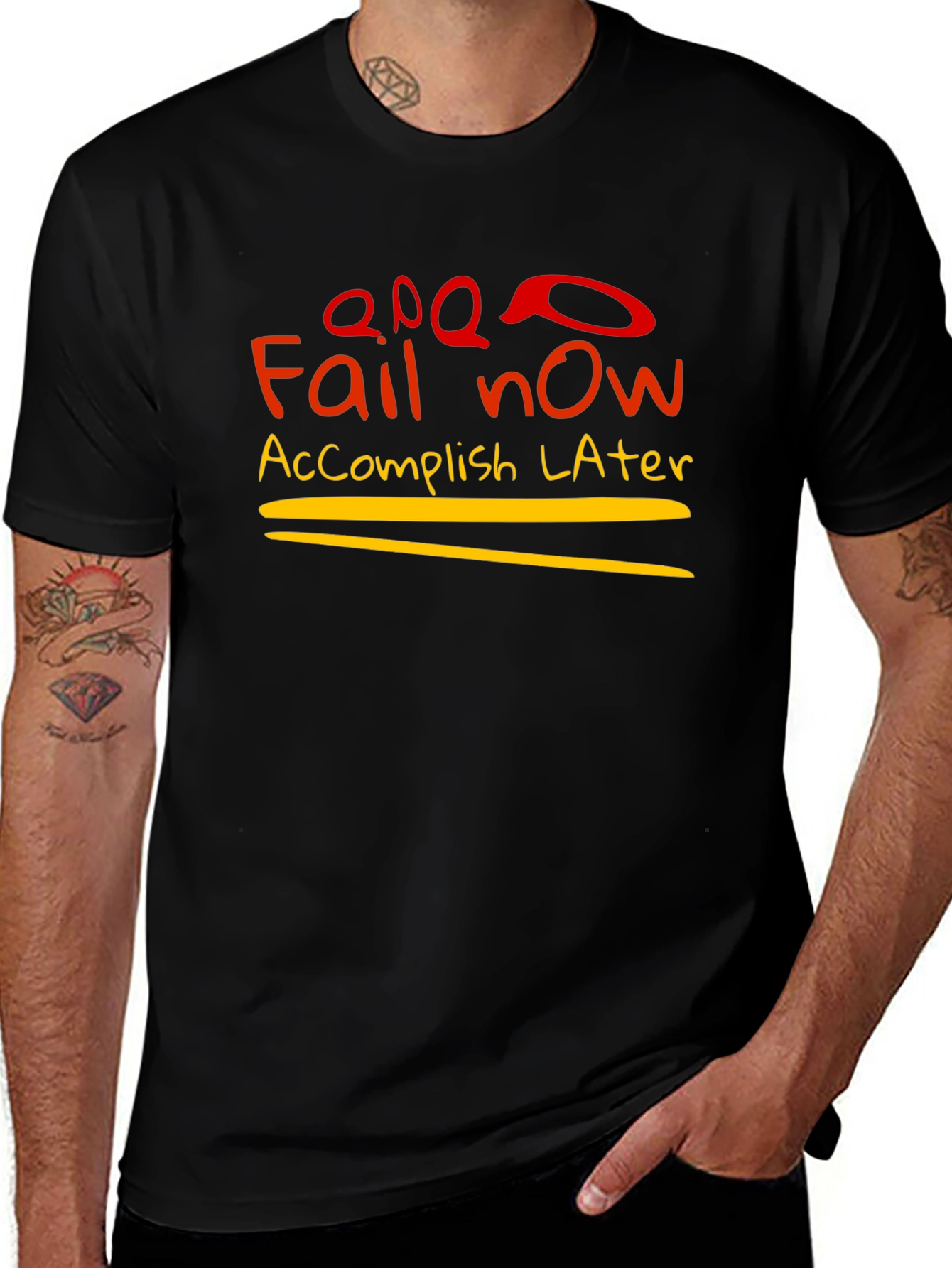 Variant 19 of Fail Now Accomplish Later Graphic T-Shirt