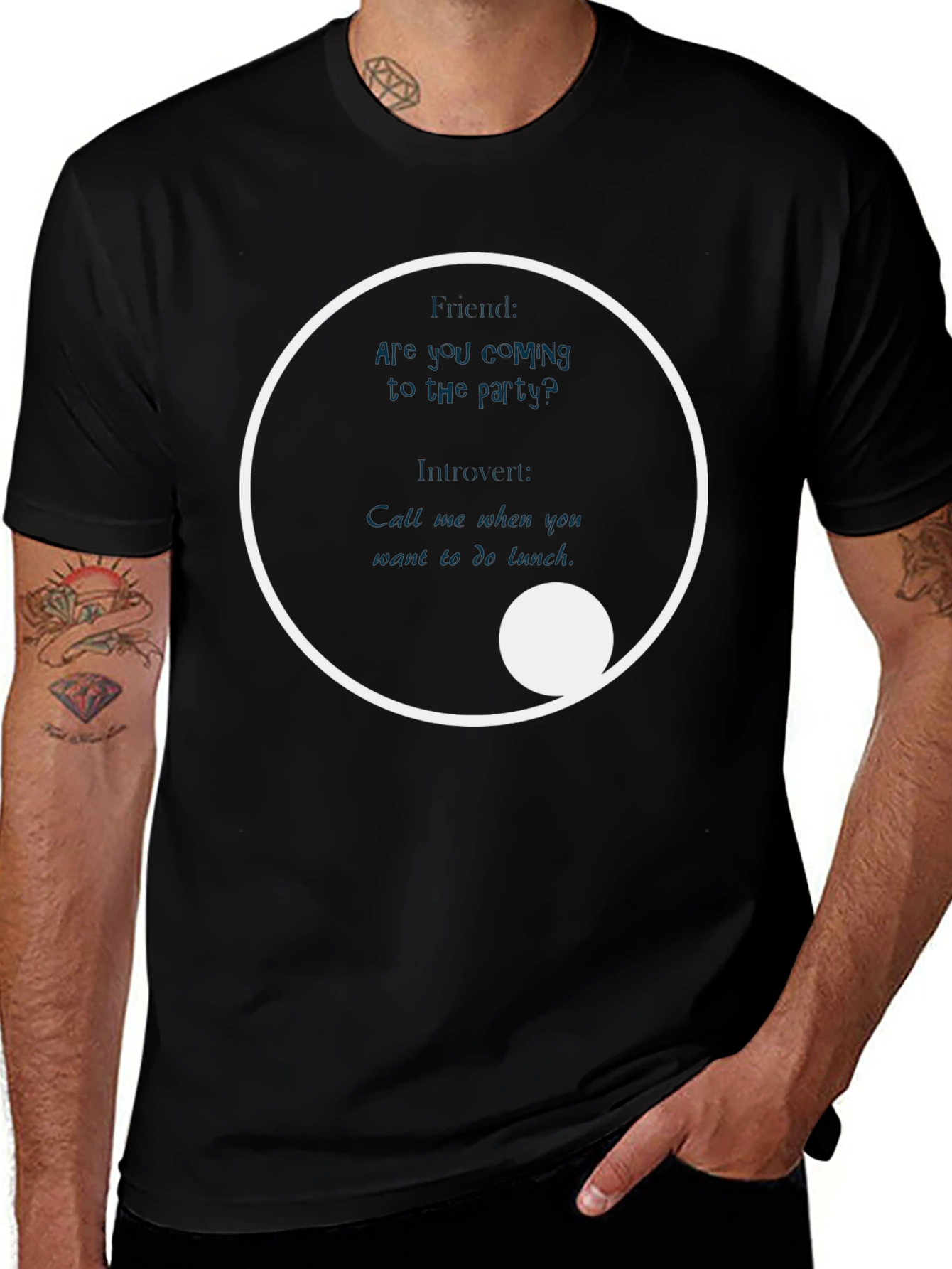 Variant 9 of Yin Yang Party and Lunch T-Shirt