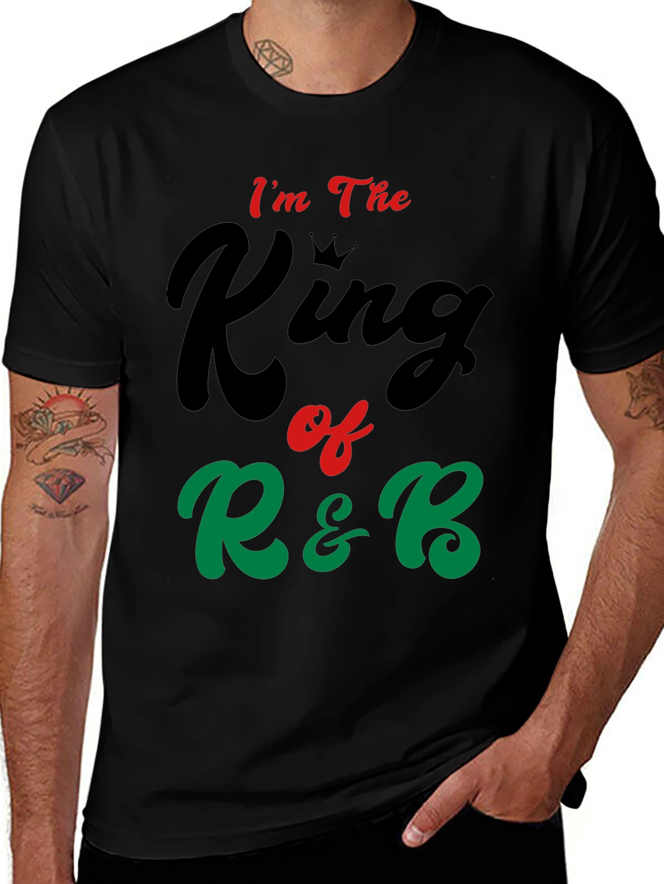 Variant 6 of King of R&B Graphic Print Men's T-Shirt