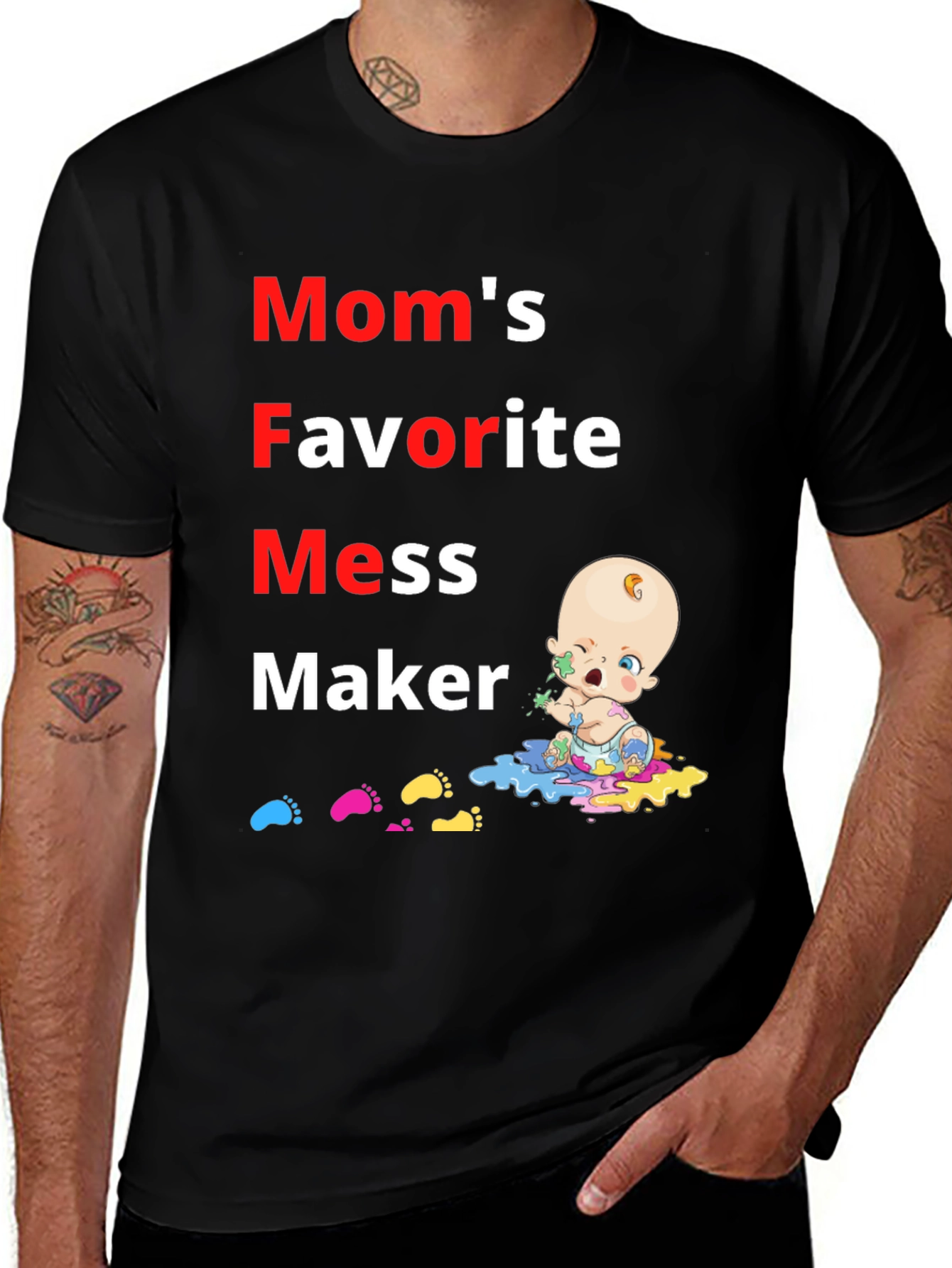 Variant 30 of Mom's Favorite Mess Maker T-Shirt