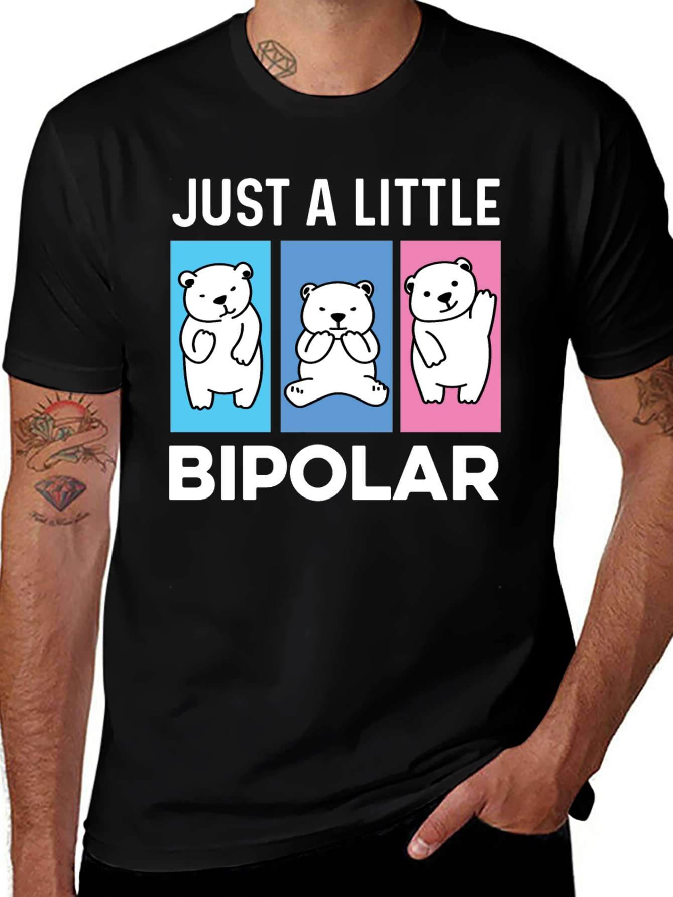 Just A Little Bipolar Bear Graphic Tee