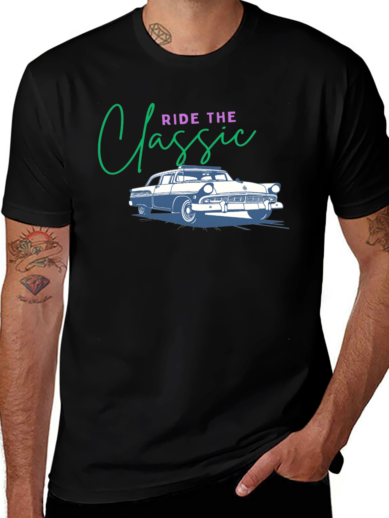 Ride The Classic Car T-Shirt - Retro Cool Style
