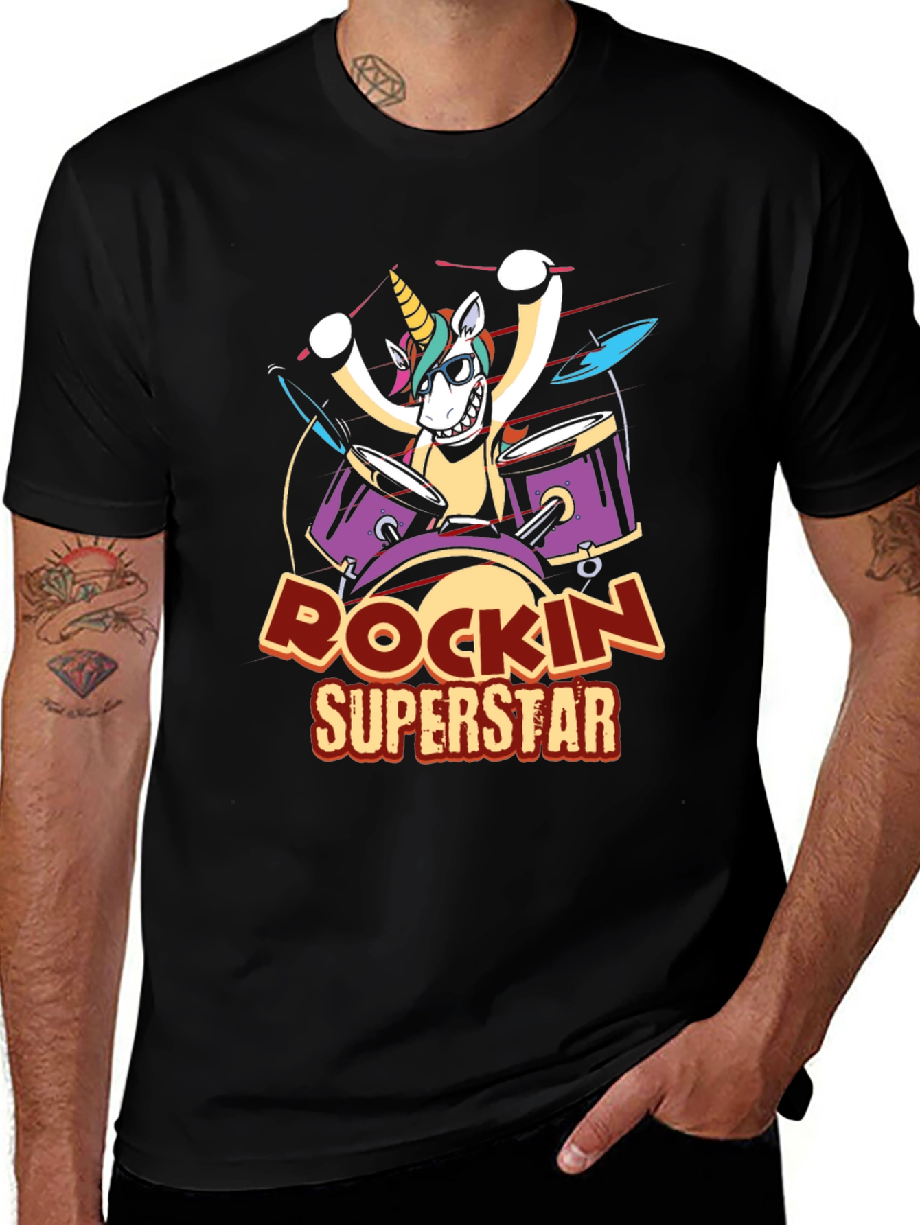 Variant 14 of Rockin' Superstar Unicorn T-Shirt