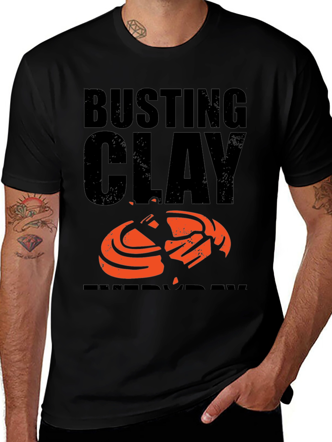 Variant 7 of Busting Clay T-Shirt - Trap Shooting Tee