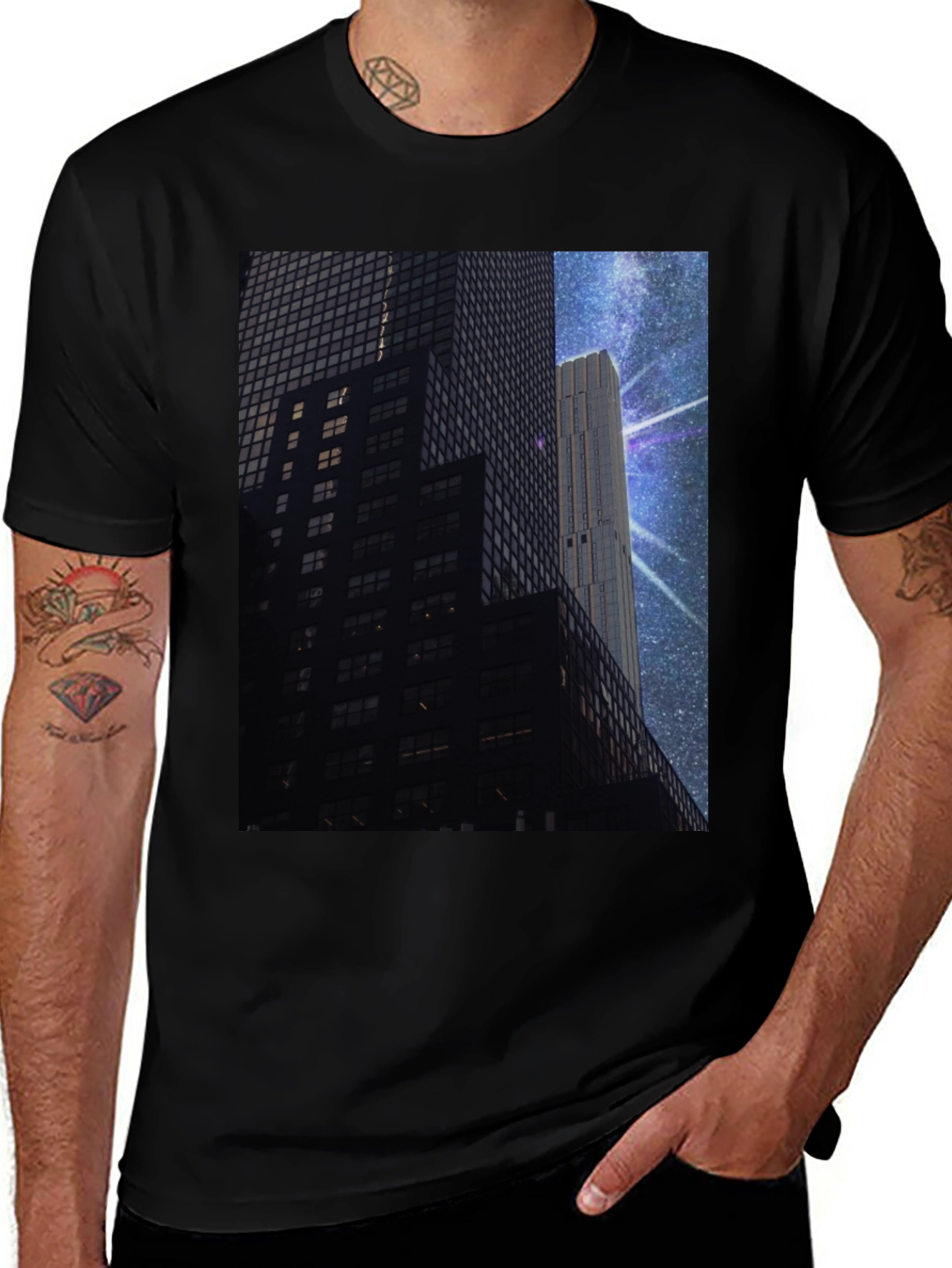 Variant 28 of Urban Galaxy Tee - Stylish Cityscape T-Shirt